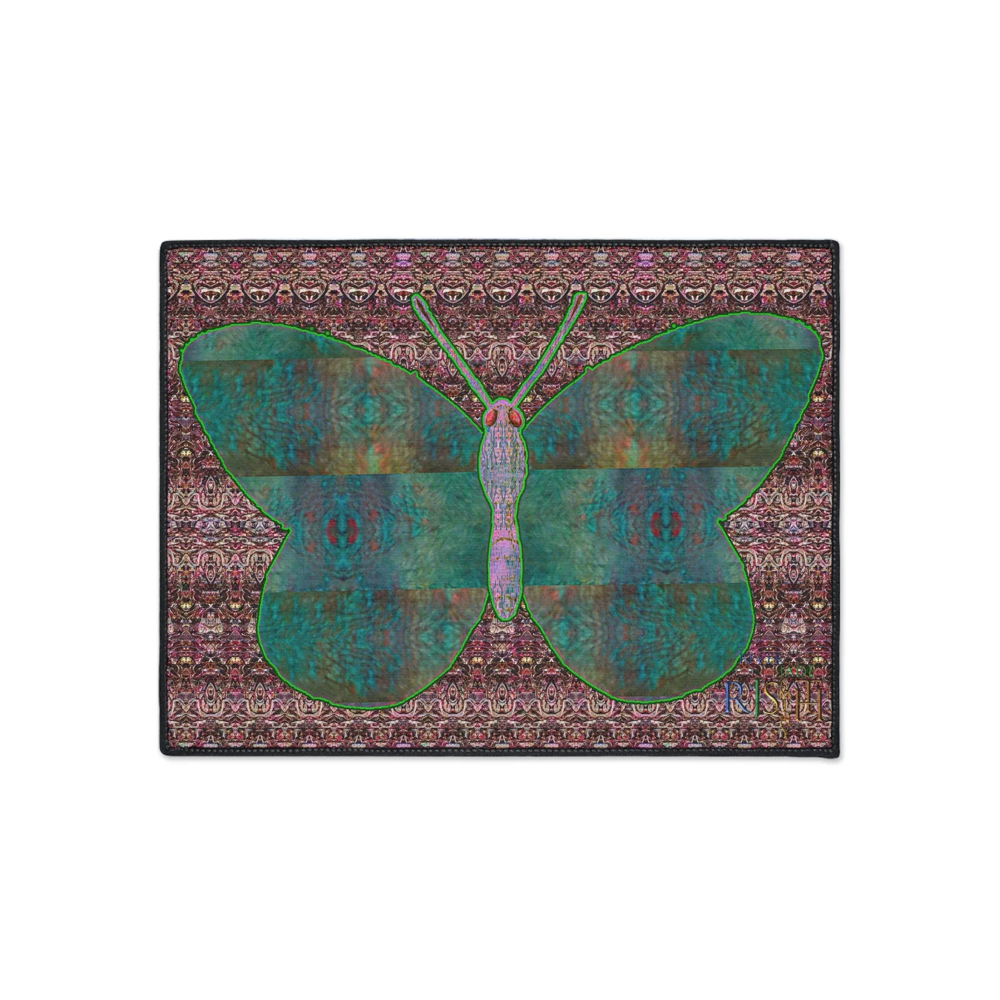 Heavy Duty Floor Mat (Butterfly Glade Denizen & Samhain Dream Thaw 14 & Purple Logo@Alchemic) RJSTH@Fabric#4_4 of 15 RJSTHw2025 RJS