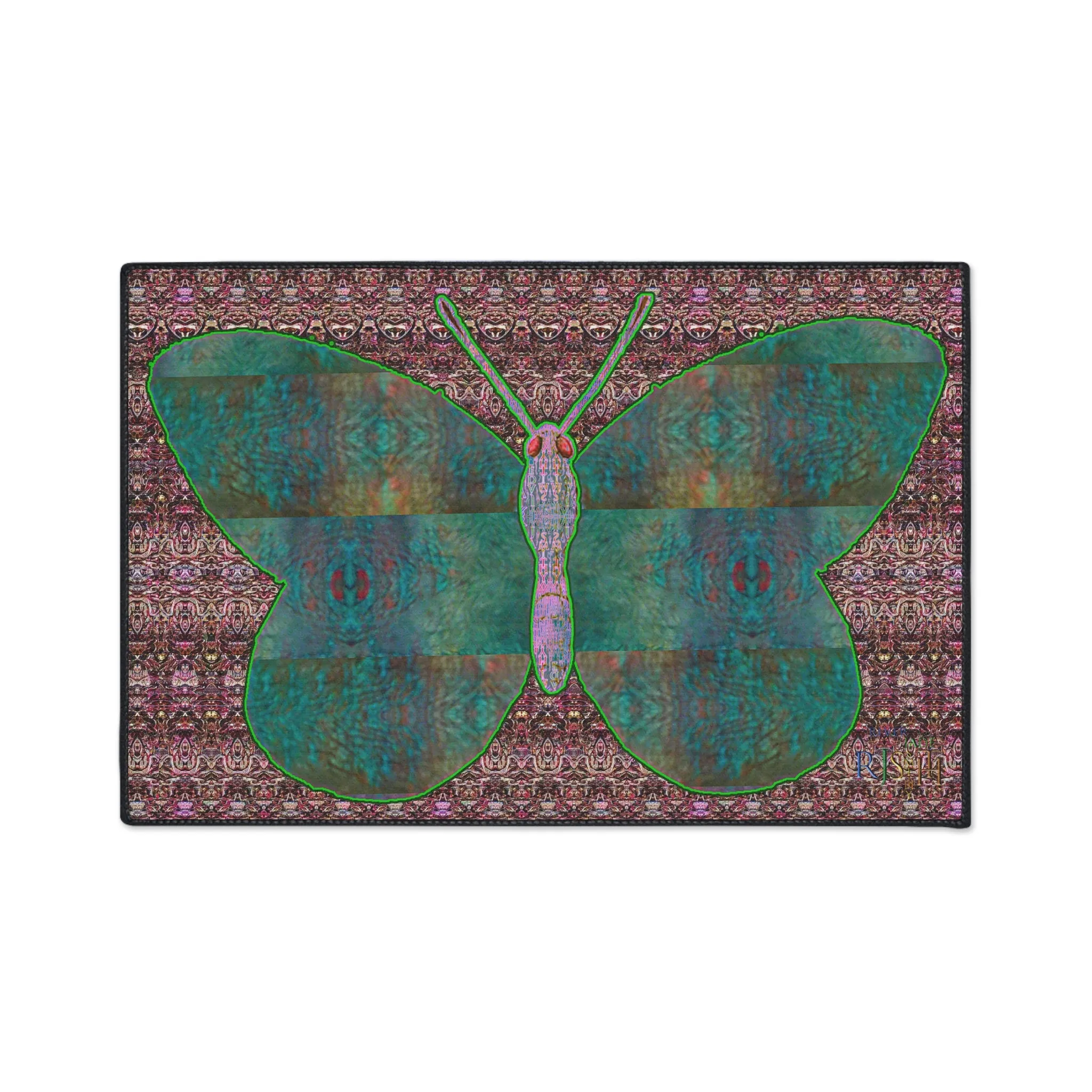 Heavy Duty Floor Mat (Butterfly Glade Denizen & Samhain Dream Thaw 14 & Purple Logo@Alchemic) RJSTH@Fabric#4_4 of 15 RJSTHw2025 RJS