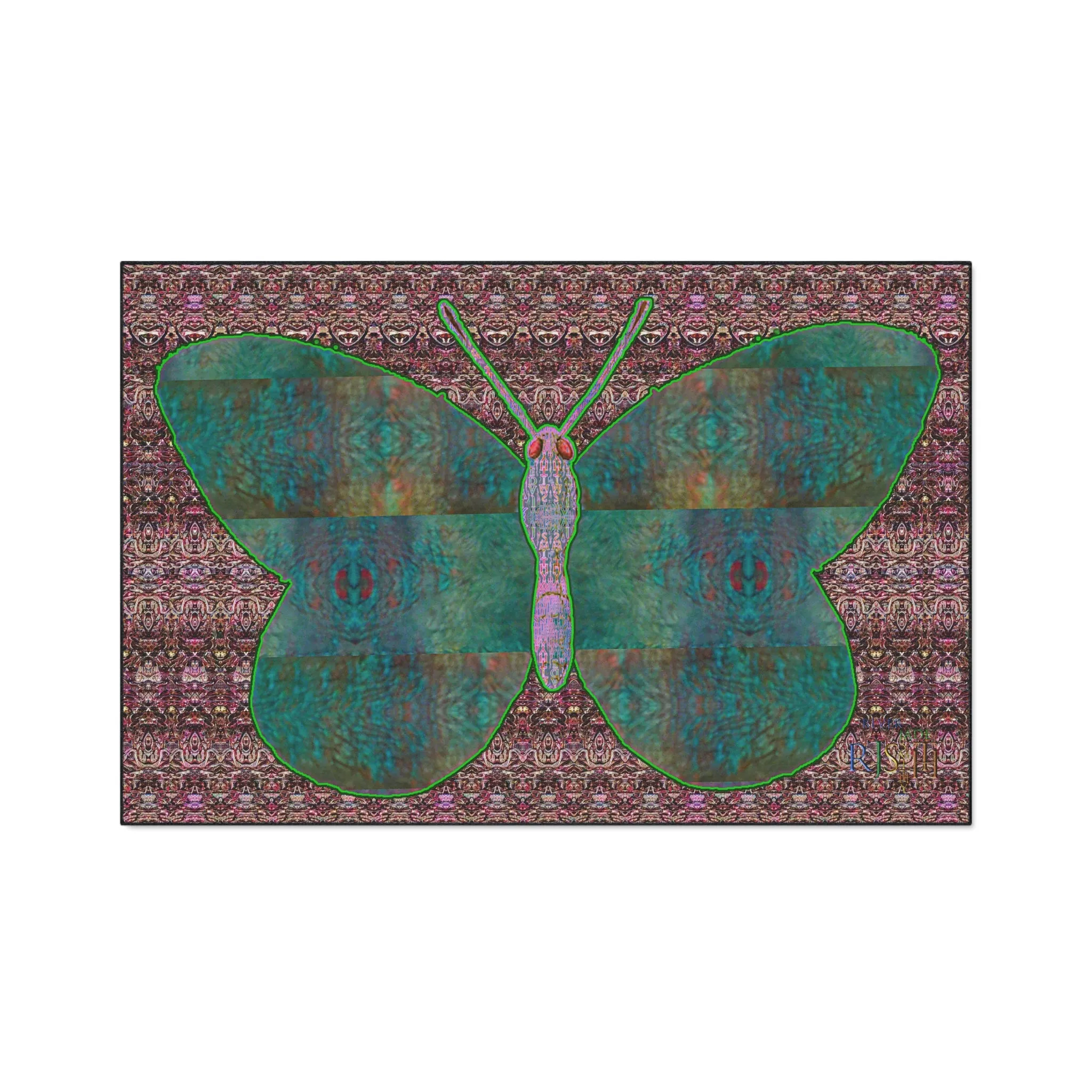 Heavy Duty Floor Mat (Butterfly Glade Denizen & Samhain Dream Thaw 14 & Purple Logo@Alchemic) RJSTH@Fabric#4_4 of 15 RJSTHw2025 RJS