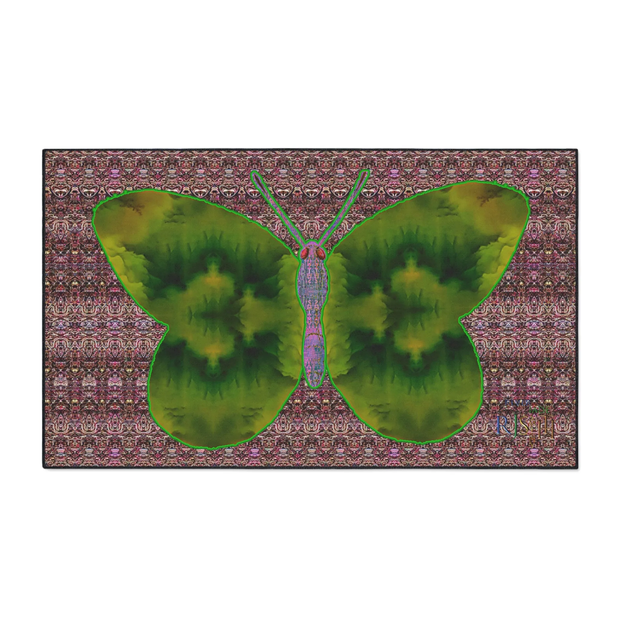 Heavy Duty Floor Mat (Butterfly Glade Denizen & Samhain Dream Thaw 14 & Purple Logo@Alchemic) RJSTH@Fabric#5_1 of 18 RJSTHw2025 RJS