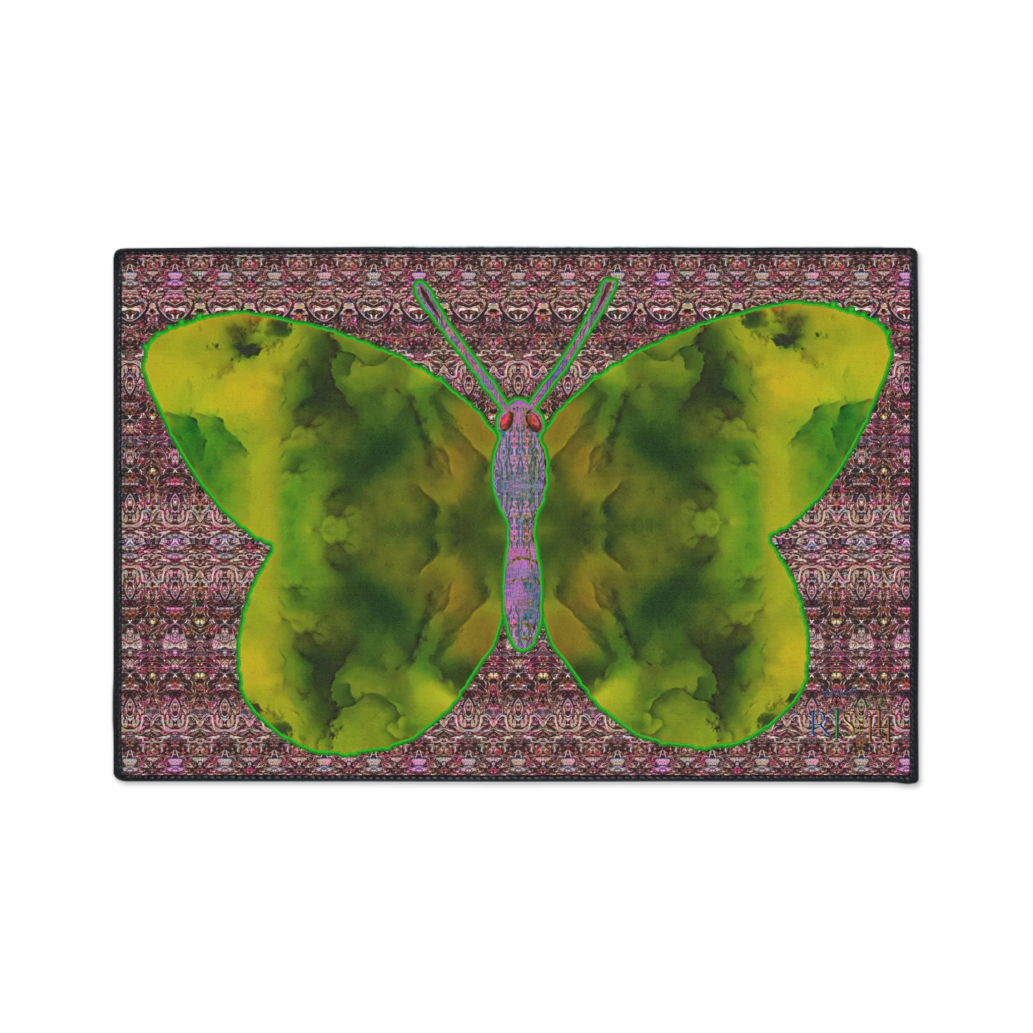Heavy Duty Floor Mat (Butterfly Glade Denizen & Samhain Dream Thaw 14 & Purple Logo@Alchemic) RJSTH@Fabric#5_11 of 18 RJSTHw2025 RJS