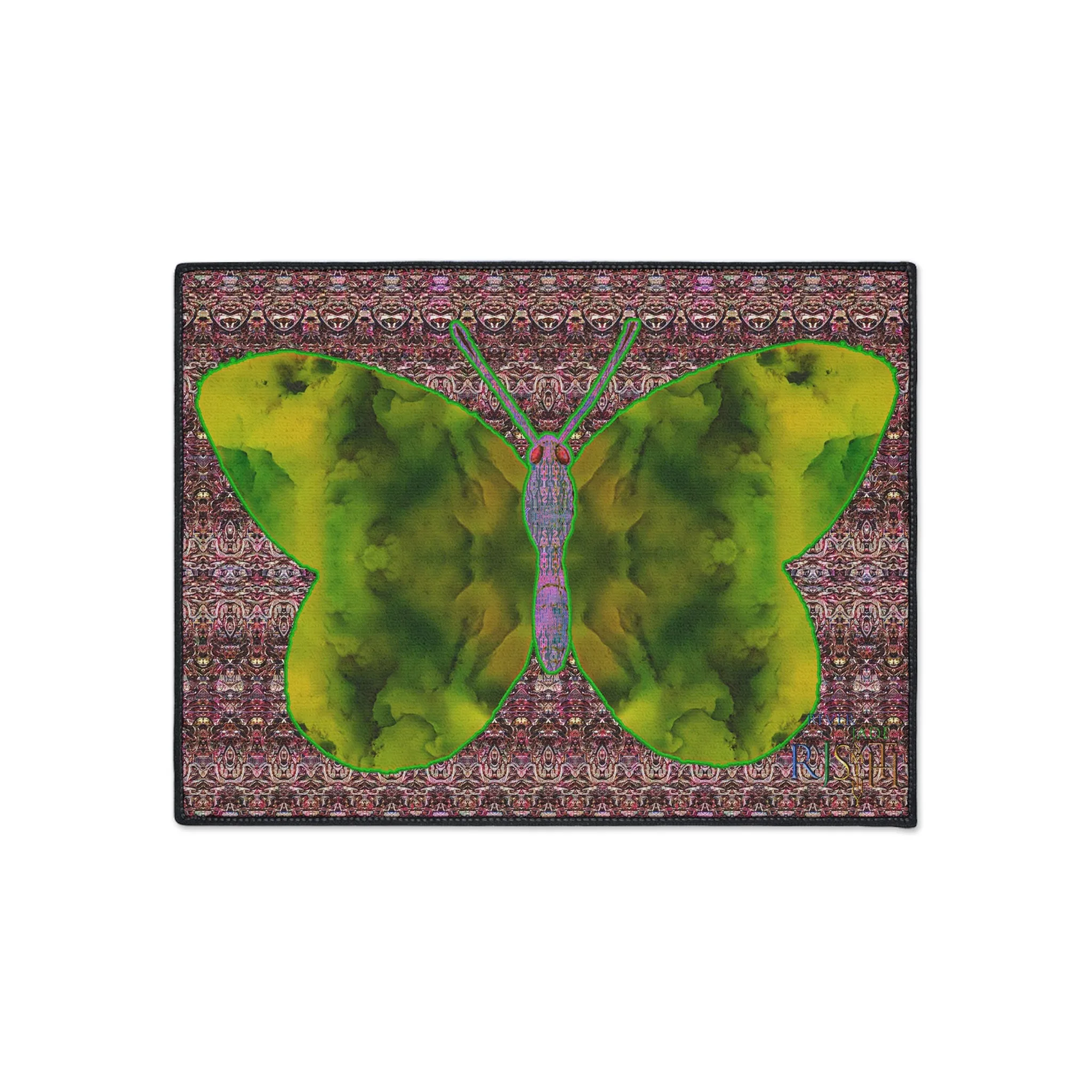 Heavy Duty Floor Mat (Butterfly Glade Denizen & Samhain Dream Thaw 14 & Purple Logo@Alchemic) RJSTH@Fabric#5_11 of 18 RJSTHw2025 RJS