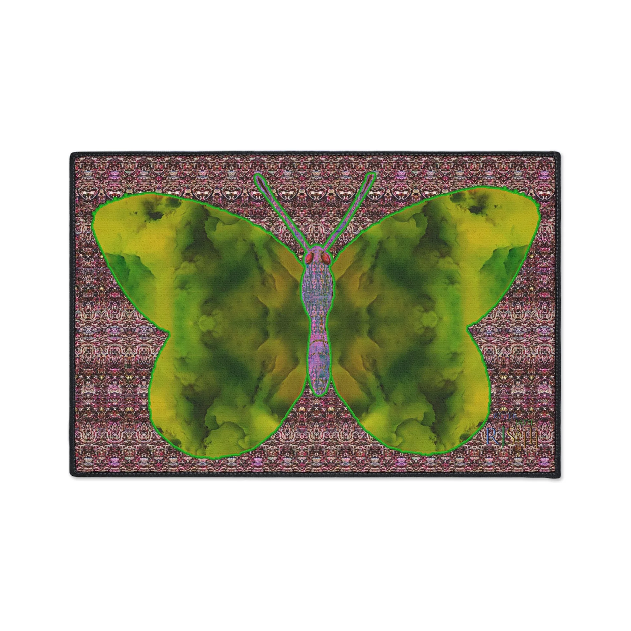 Heavy Duty Floor Mat (Butterfly Glade Denizen & Samhain Dream Thaw 14 & Purple Logo@Alchemic) RJSTH@Fabric#5_11 of 18 RJSTHw2025 RJS