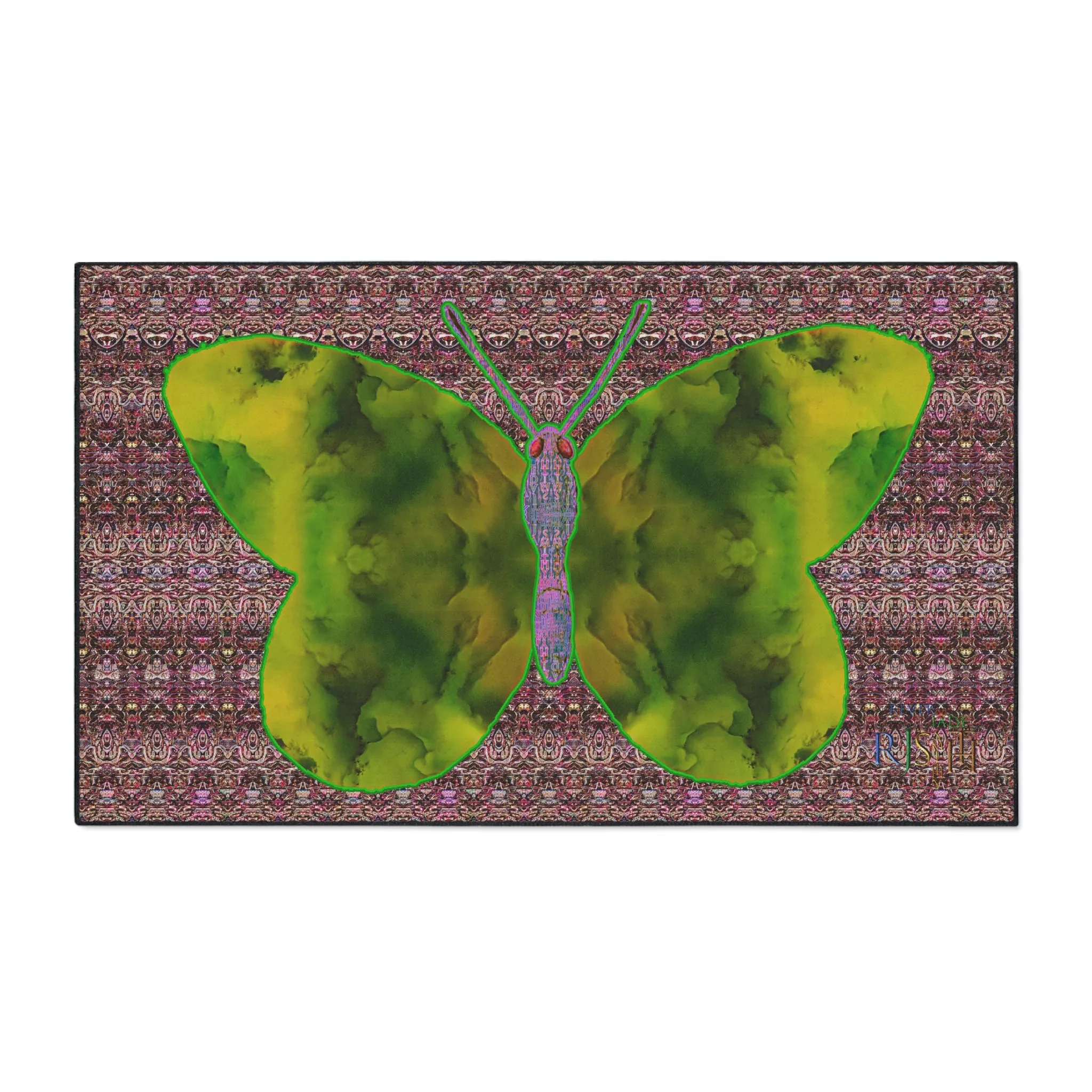Heavy Duty Floor Mat (Butterfly Glade Denizen & Samhain Dream Thaw 14 & Purple Logo@Alchemic) RJSTH@Fabric#5_11 of 18 RJSTHw2025 RJS