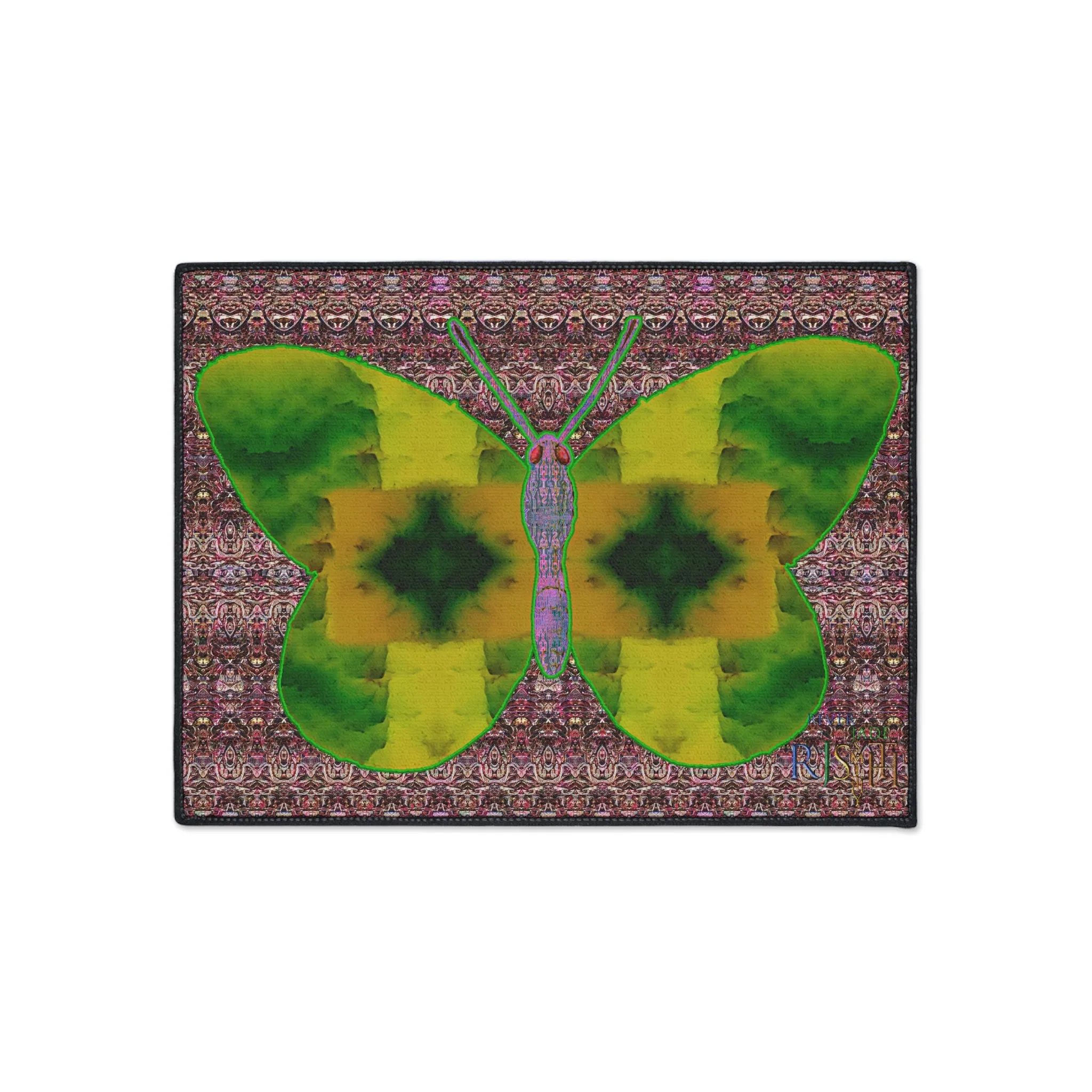 Heavy Duty Floor Mat (Butterfly Glade Denizen & Samhain Dream Thaw 14 & Purple Logo@Alchemic) RJSTH@Fabric#5_14 of 18 RJSTHw2025 RJS