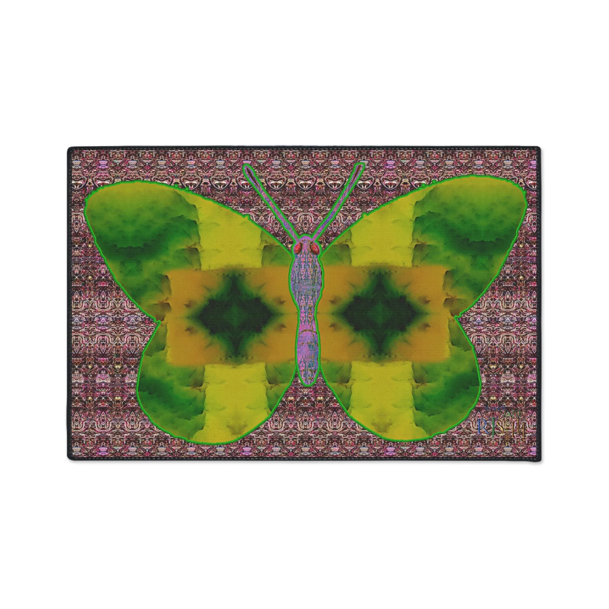 Heavy Duty Floor Mat (Butterfly Glade Denizen & Samhain Dream Thaw 14 & Purple Logo@Alchemic) RJSTH@Fabric#5_14 of 18 RJSTHw2025 RJS