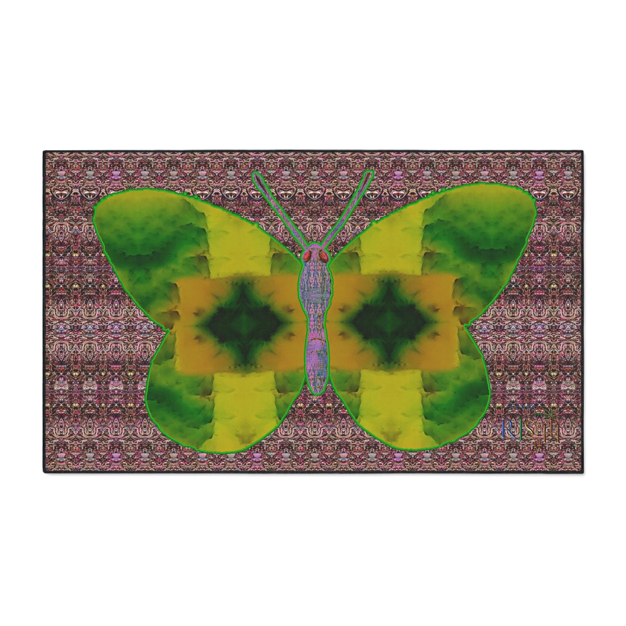 Heavy Duty Floor Mat (Butterfly Glade Denizen & Samhain Dream Thaw 14 & Purple Logo@Alchemic) RJSTH@Fabric#5_14 of 18 RJSTHw2025 RJS
