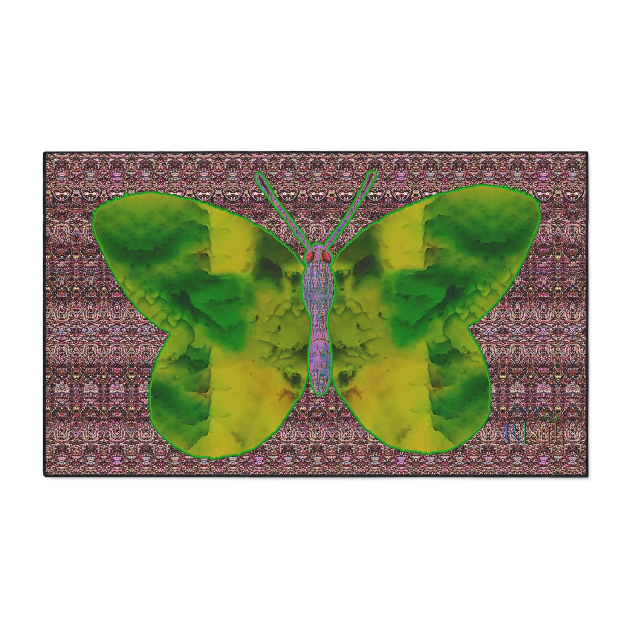 Heavy Duty Floor Mat (Butterfly Glade Denizen & Samhain Dream Thaw 14 & Purple Logo@Alchemic) RJSTH@Fabric#5_15 of 18 RJSTHw2025 RJS