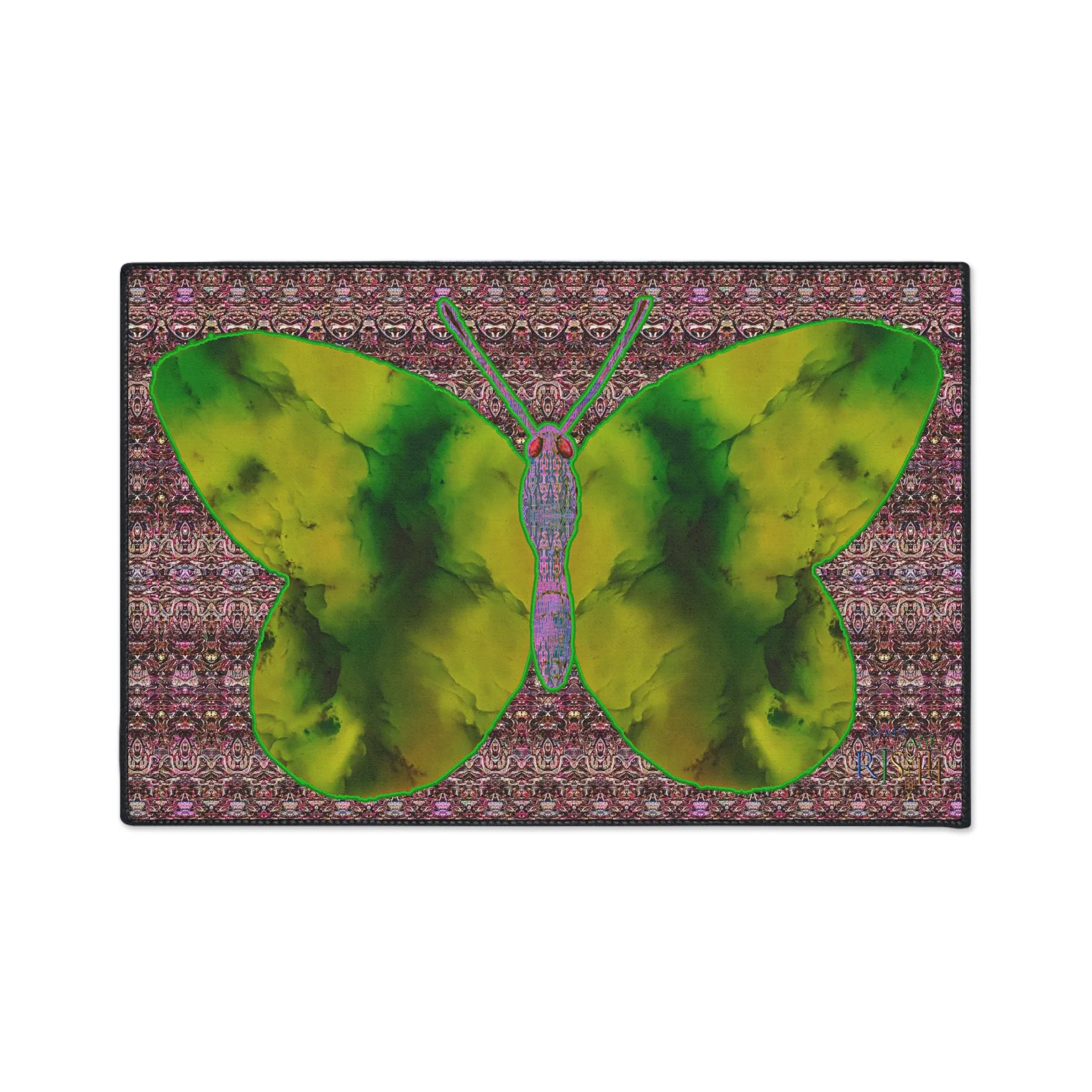 Heavy Duty Floor Mat (Butterfly Glade Denizen & Samhain Dream Thaw 14 & Purple Logo@Alchemic) RJSTH@Fabric#5_18 of 18 RJSTHw2025 RJS