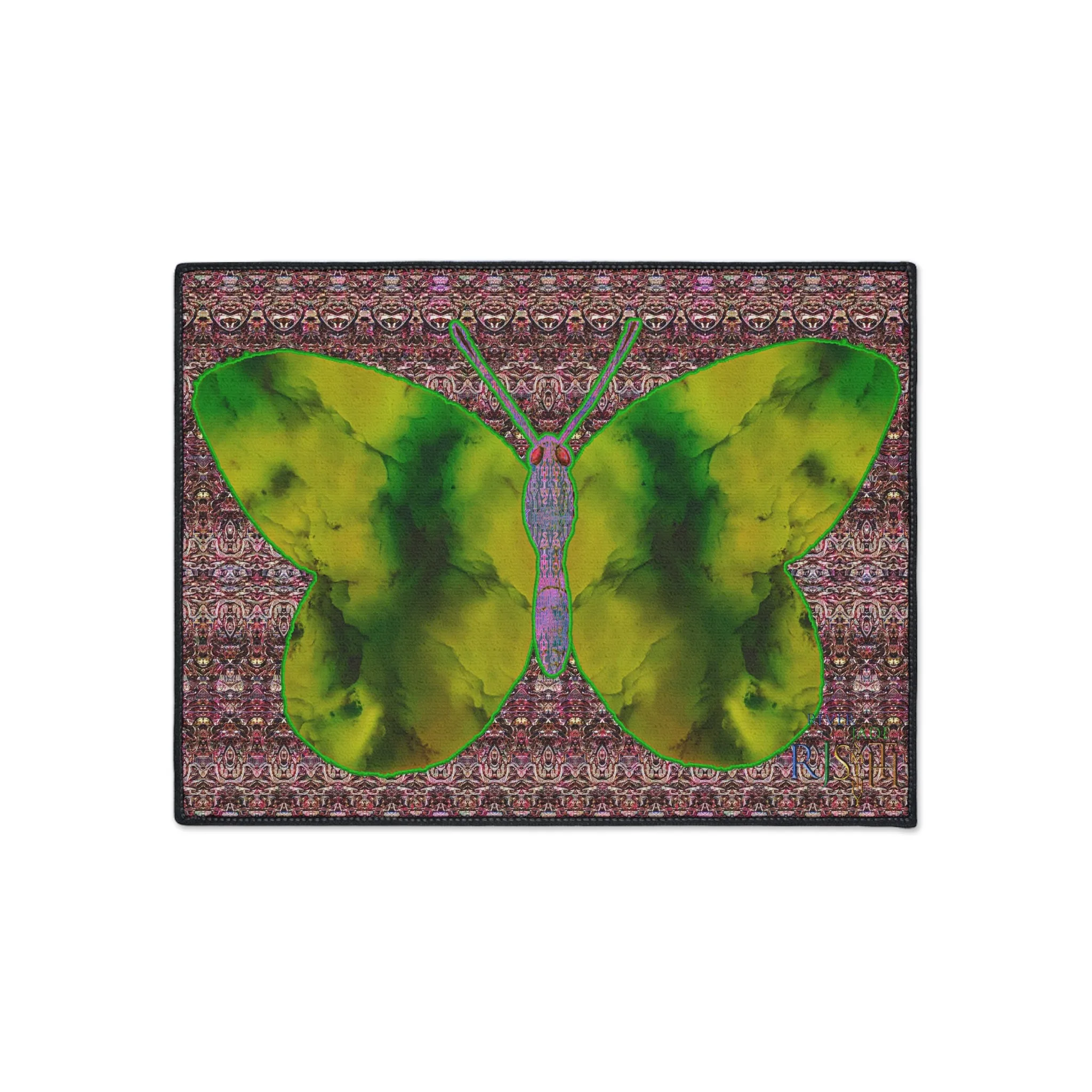 Heavy Duty Floor Mat (Butterfly Glade Denizen & Samhain Dream Thaw 14 & Purple Logo@Alchemic) RJSTH@Fabric#5_18 of 18 RJSTHw2025 RJS