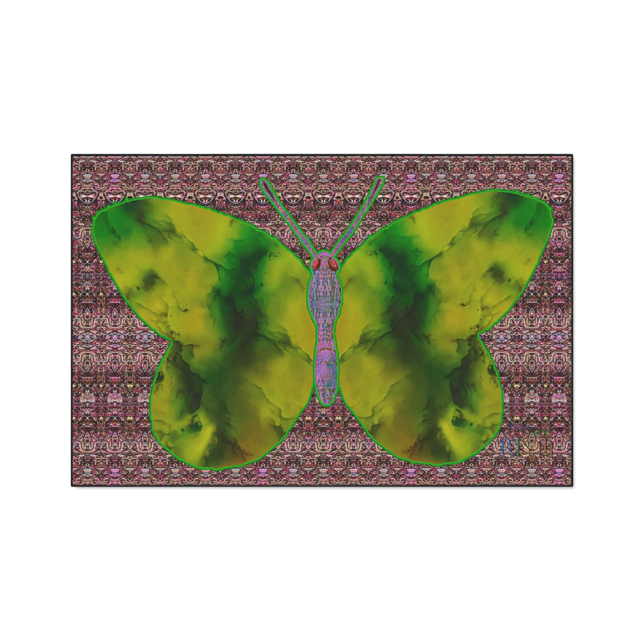 Heavy Duty Floor Mat (Butterfly Glade Denizen & Samhain Dream Thaw 14 & Purple Logo@Alchemic) RJSTH@Fabric#5_18 of 18 RJSTHw2025 RJS