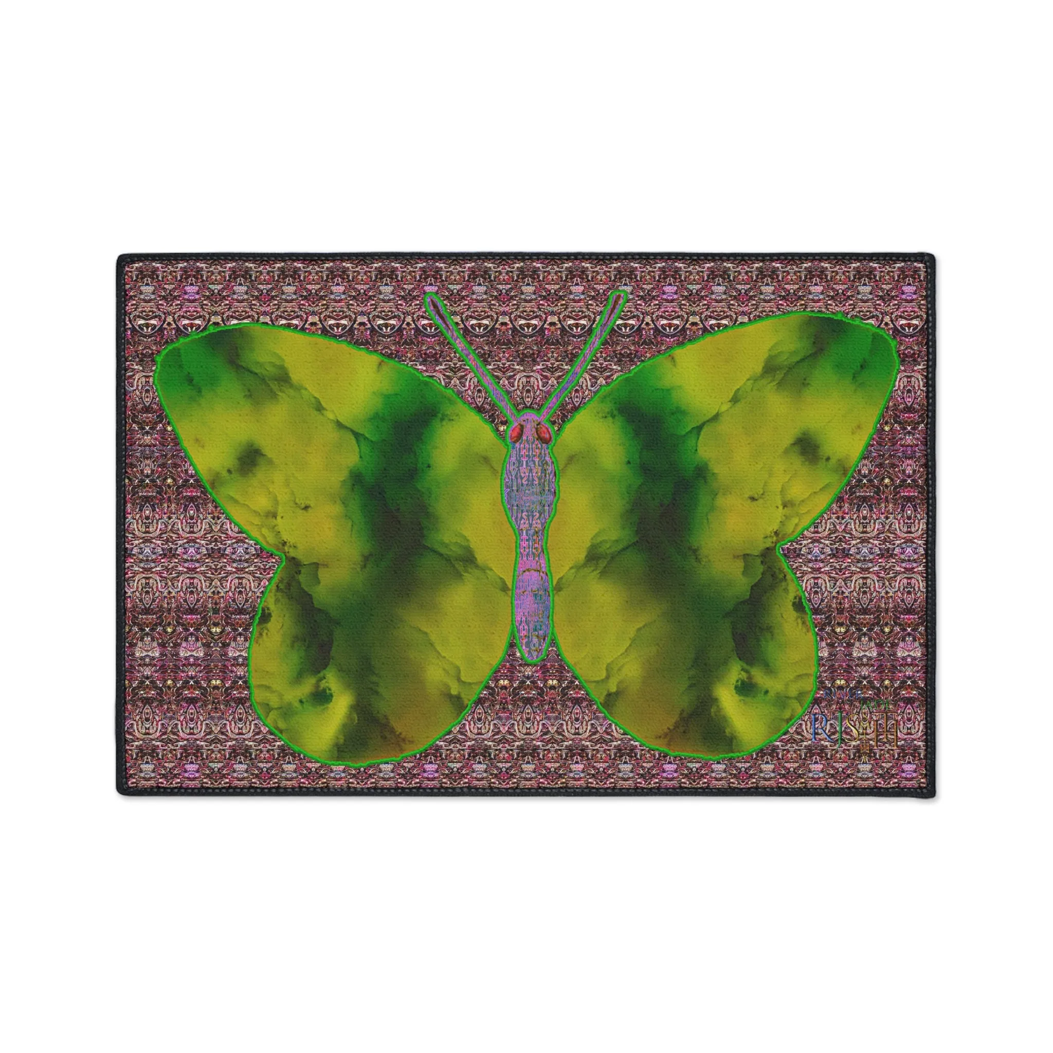 Heavy Duty Floor Mat (Butterfly Glade Denizen & Samhain Dream Thaw 14 & Purple Logo@Alchemic) RJSTH@Fabric#5_18 of 18 RJSTHw2025 RJS
