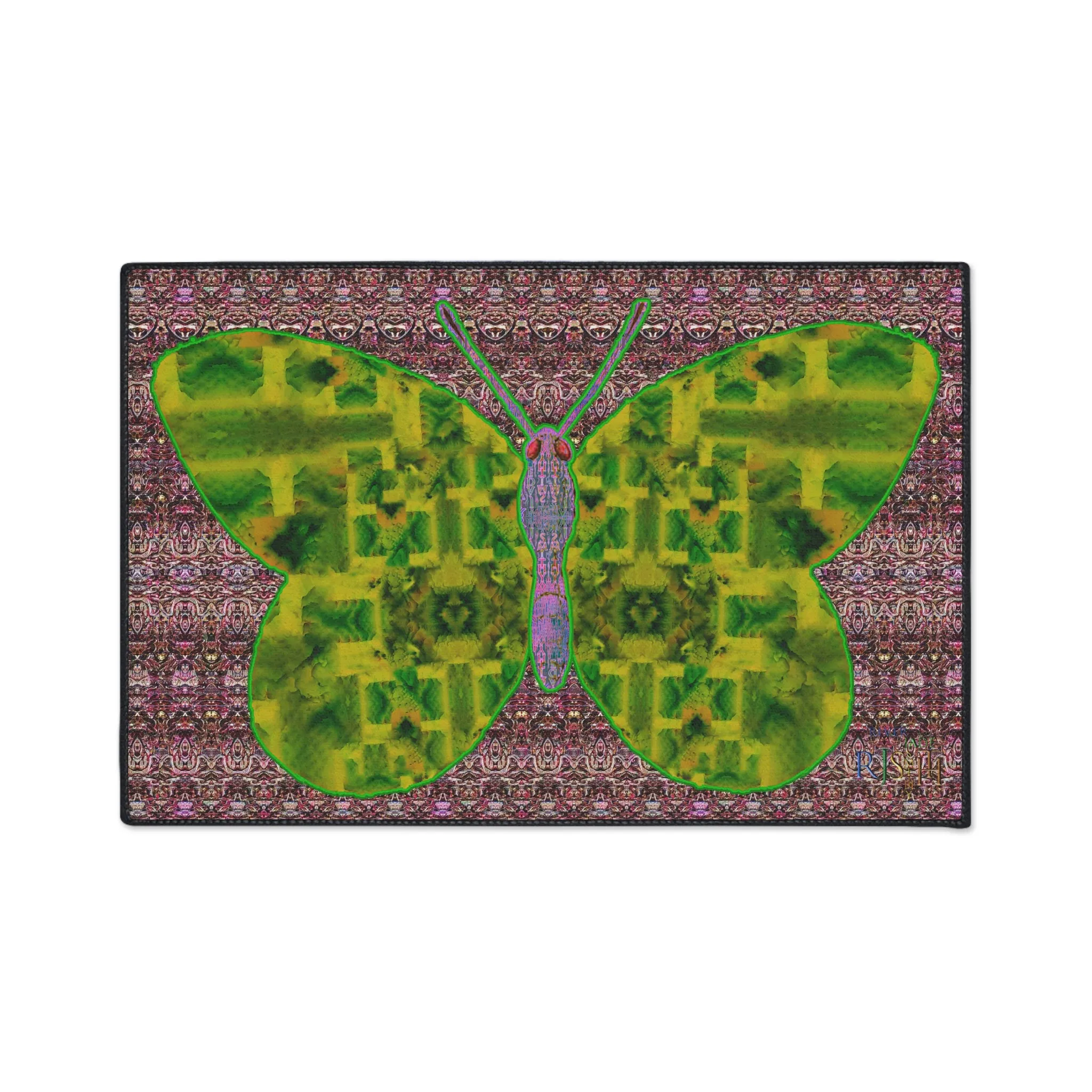 Heavy Duty Floor Mat (Butterfly Glade Denizen & Samhain Dream Thaw 14 & Purple Logo@Alchemic) RJSTH@Fabric#5_5 of 18 RJSTHw2025 RJS