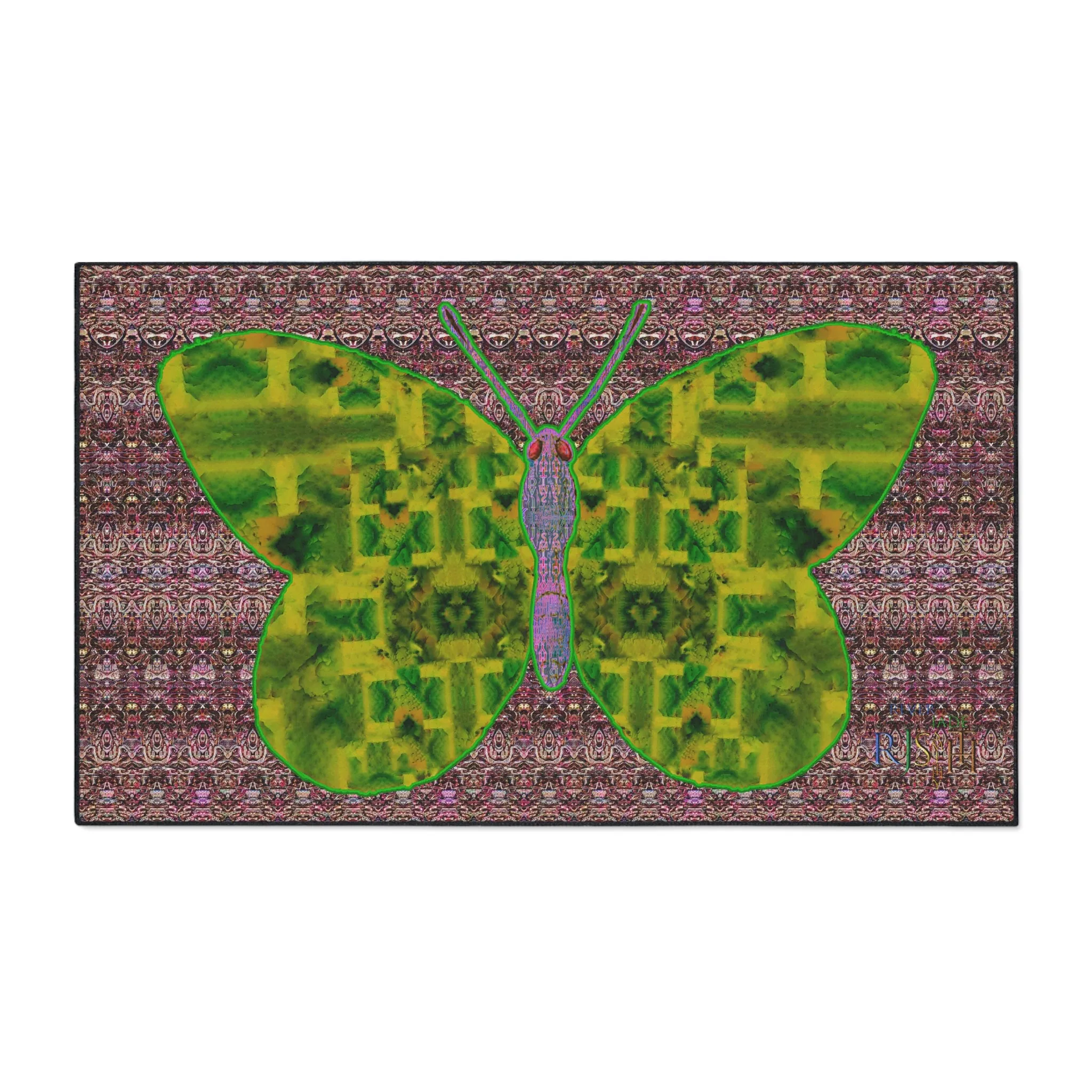 Heavy Duty Floor Mat (Butterfly Glade Denizen & Samhain Dream Thaw 14 & Purple Logo@Alchemic) RJSTH@Fabric#5_5 of 18 RJSTHw2025 RJS