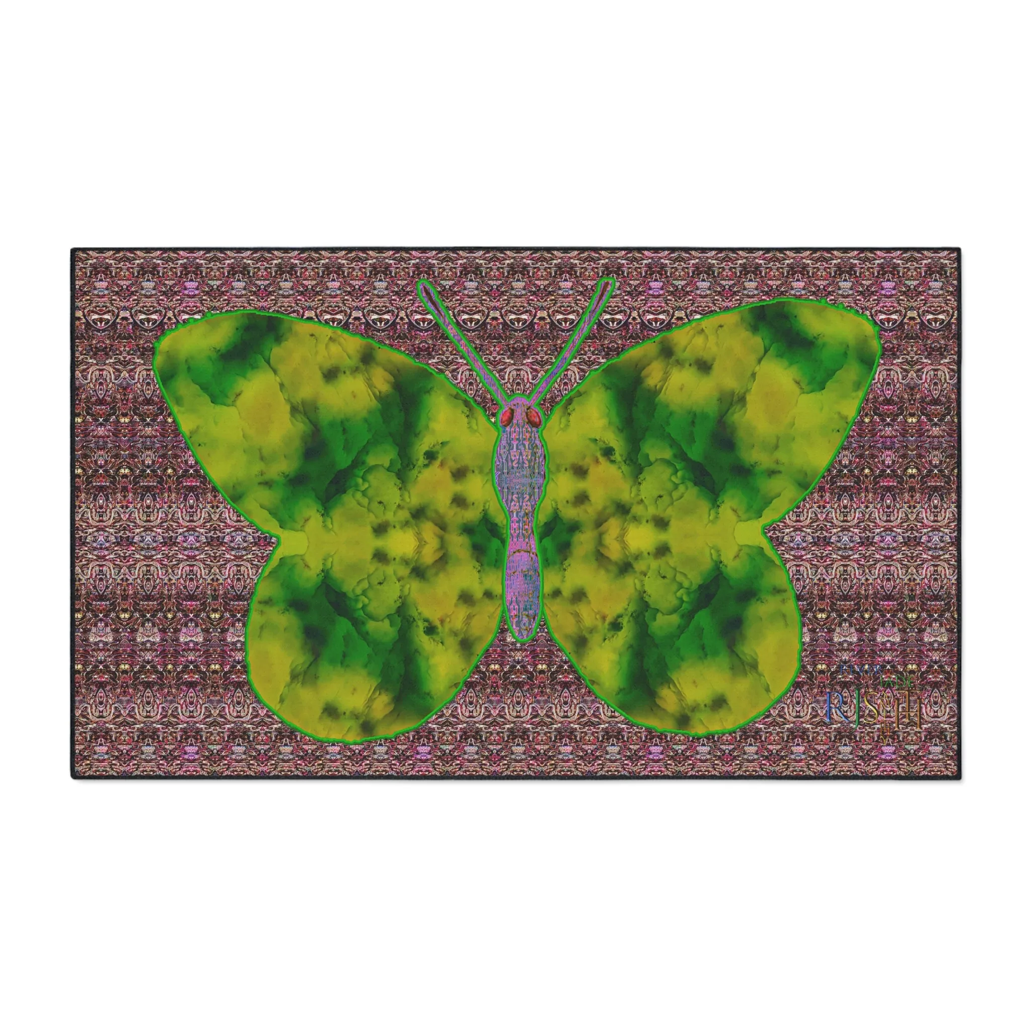 Heavy Duty Floor Mat (Butterfly Glade Denizen & Samhain Dream Thaw 14 & Purple Logo@Alchemic) RJSTH@Fabric#5_7 of 18 RJSTHw2025 RJS
