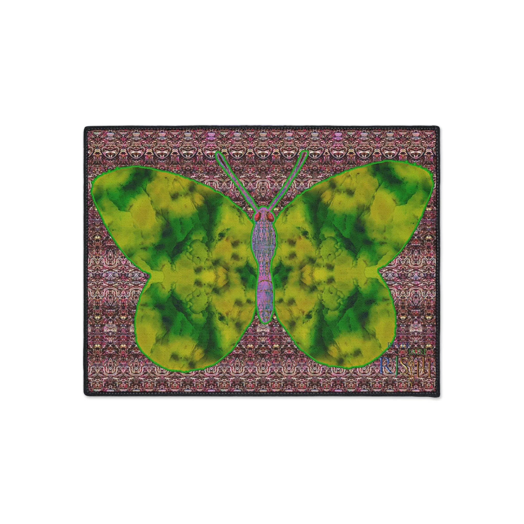 Heavy Duty Floor Mat (Butterfly Glade Denizen & Samhain Dream Thaw 14 & Purple Logo@Alchemic) RJSTH@Fabric#5_7 of 18 RJSTHw2025 RJS