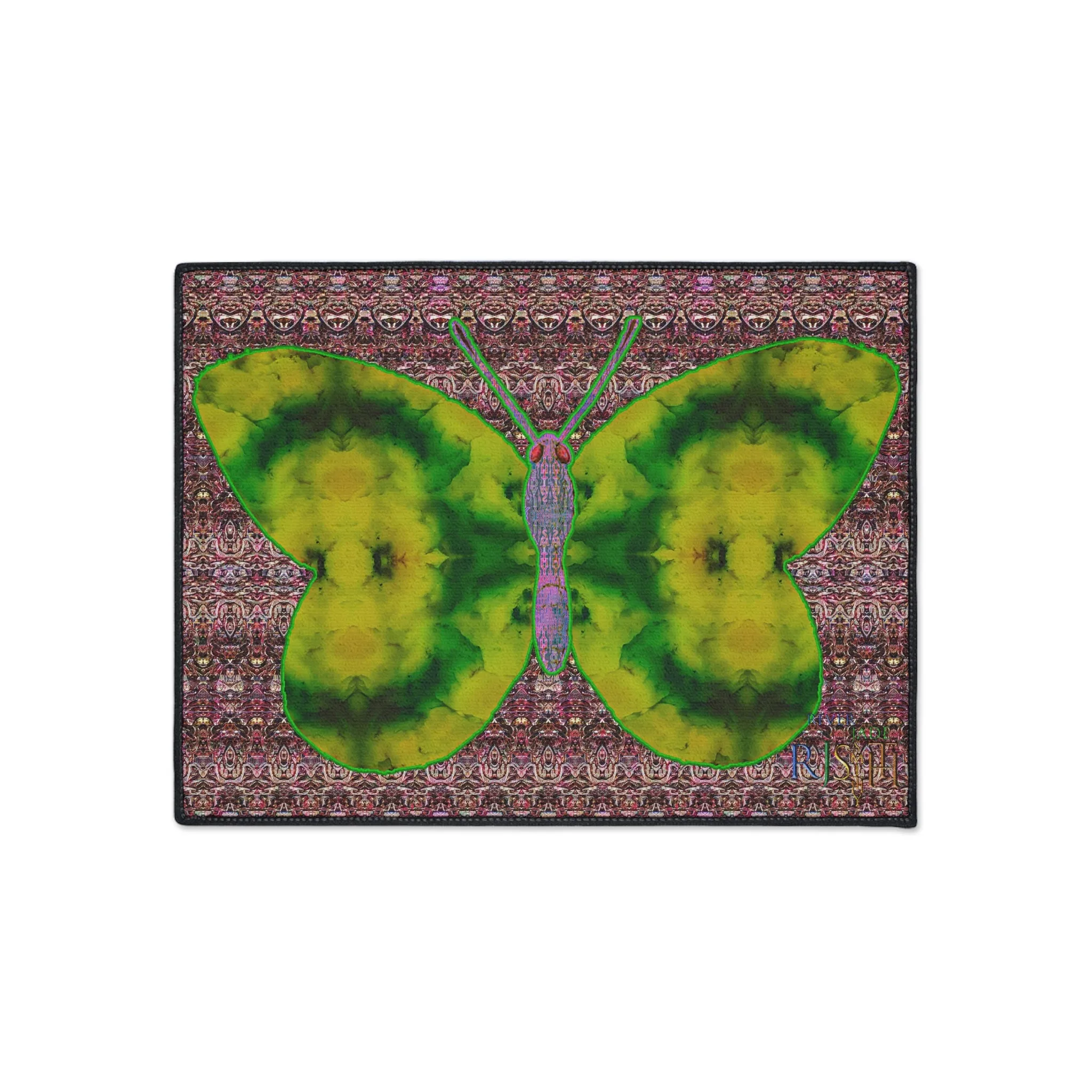 Heavy Duty Floor Mat (Butterfly Glade Denizen & Samhain Dream Thaw 14 & Purple Logo@Alchemic) RJSTH@Fabric#5_9 of 18 RJSTHw2025 RJS