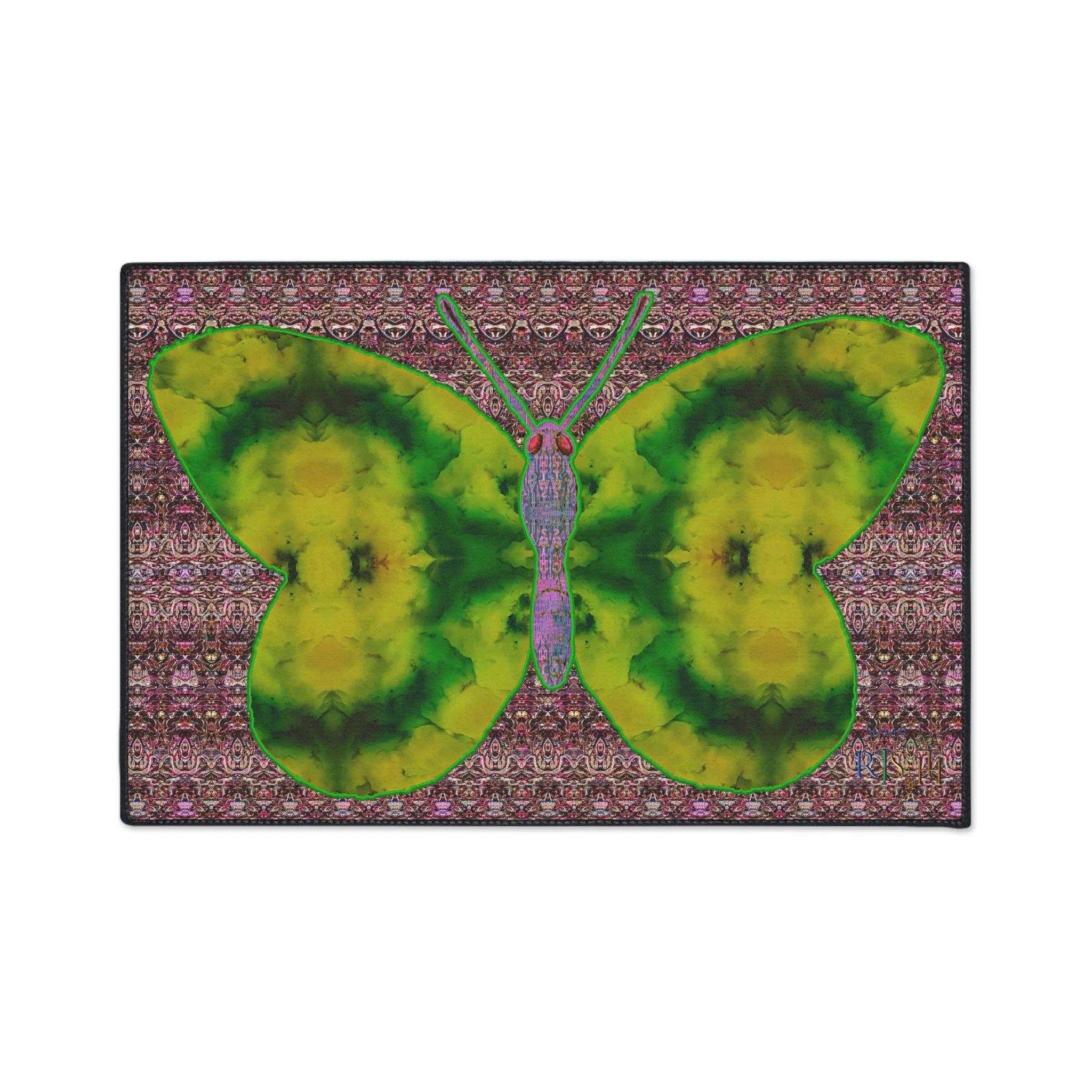 Heavy Duty Floor Mat (Butterfly Glade Denizen & Samhain Dream Thaw 14 & Purple Logo@Alchemic) RJSTH@Fabric#5_9 of 18 RJSTHw2025 RJS