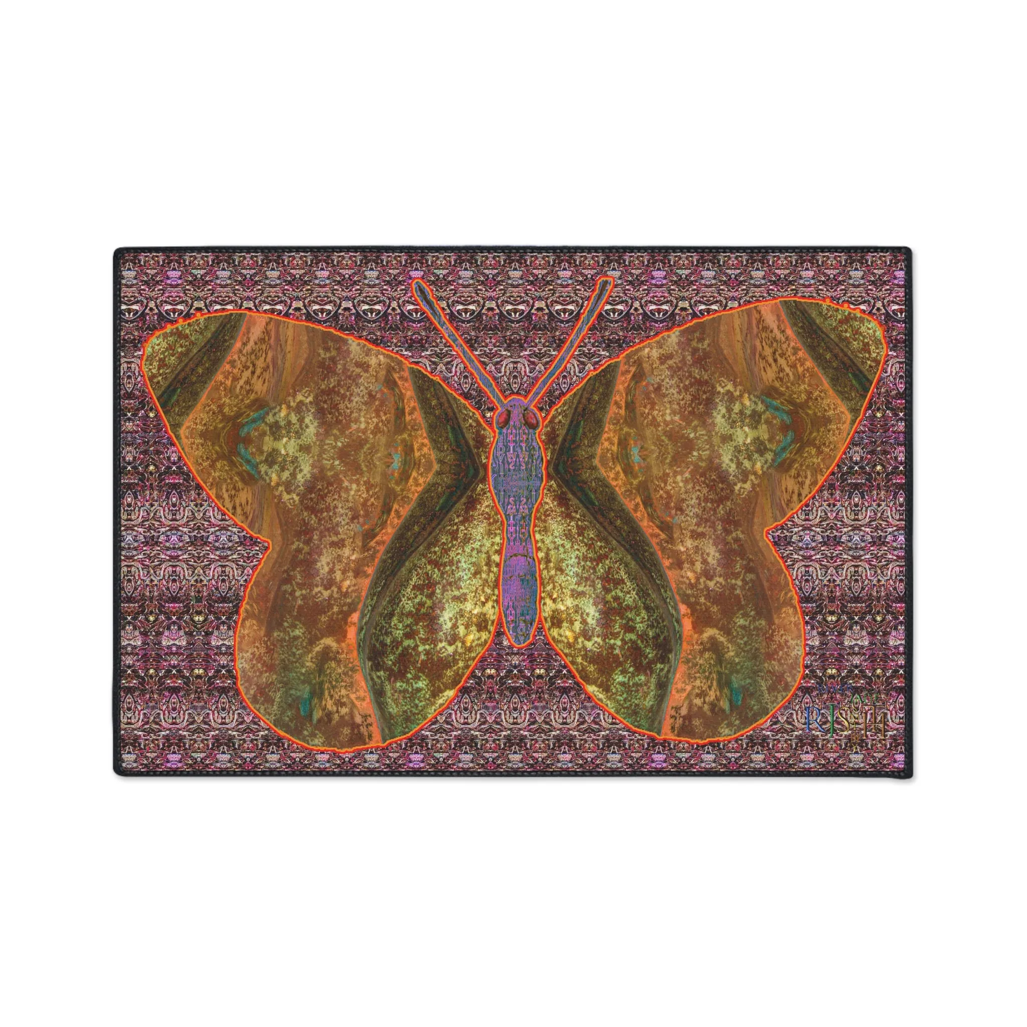 Heavy Duty Floor Mat (Butterfly Glade Denizen & Samhain Dream Thaw 14 & Purple Logo@Alchemic) RJSTH@Fabric#6_1 of 16 RJSTHw2025 RJS