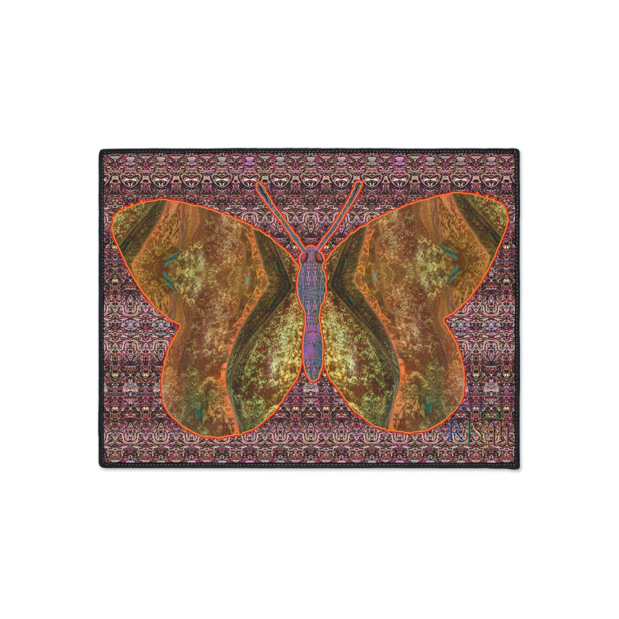 Heavy Duty Floor Mat (Butterfly Glade Denizen & Samhain Dream Thaw 14 & Purple Logo@Alchemic) RJSTH@Fabric#6_1 of 16 RJSTHw2025 RJS