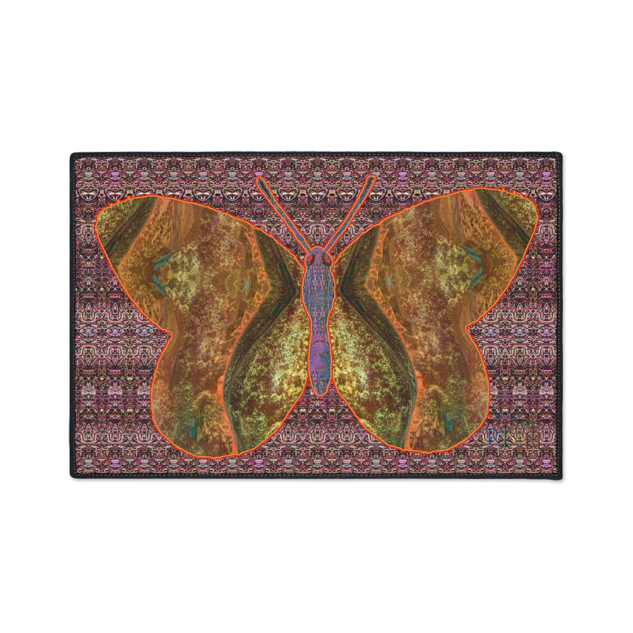 Heavy Duty Floor Mat (Butterfly Glade Denizen & Samhain Dream Thaw 14 & Purple Logo@Alchemic) RJSTH@Fabric#6_1 of 16 RJSTHw2025 RJS