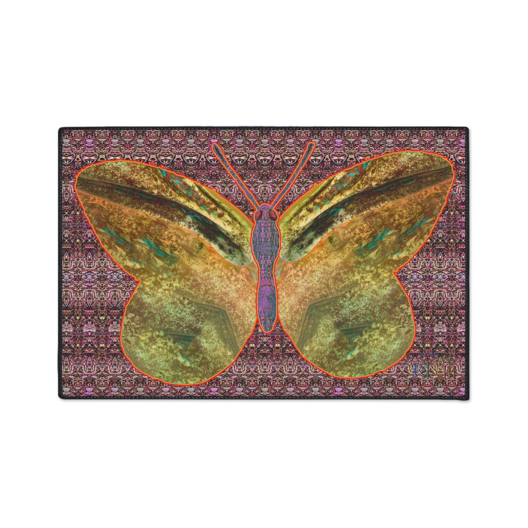 Heavy Duty Floor Mat (Butterfly Glade Denizen & Samhain Dream Thaw 14 & Purple Logo@Alchemic) RJSTH@Fabric#6_11 of 16 RJSTHw2025 RJS