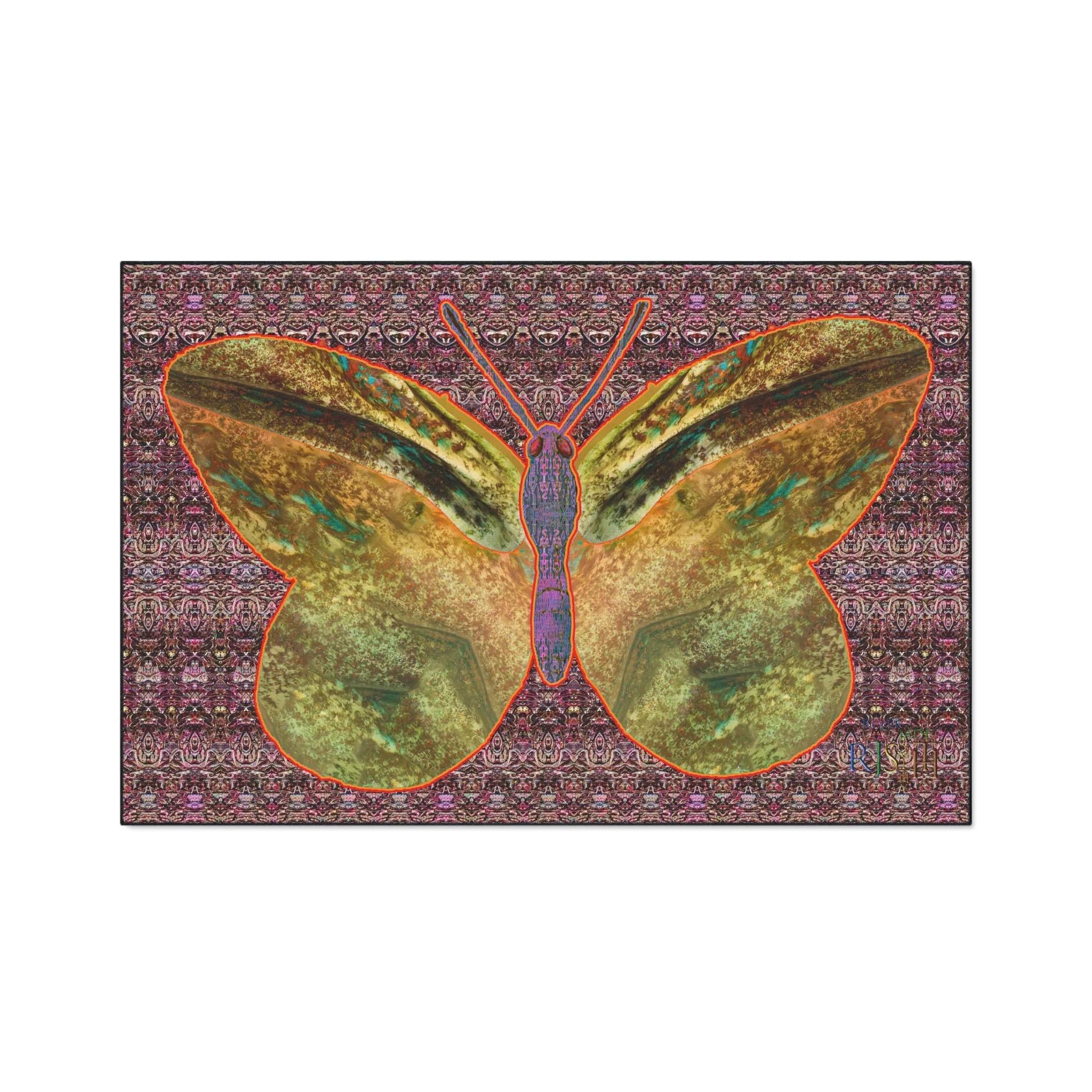 Heavy Duty Floor Mat (Butterfly Glade Denizen & Samhain Dream Thaw 14 & Purple Logo@Alchemic) RJSTH@Fabric#6_11 of 16 RJSTHw2025 RJS