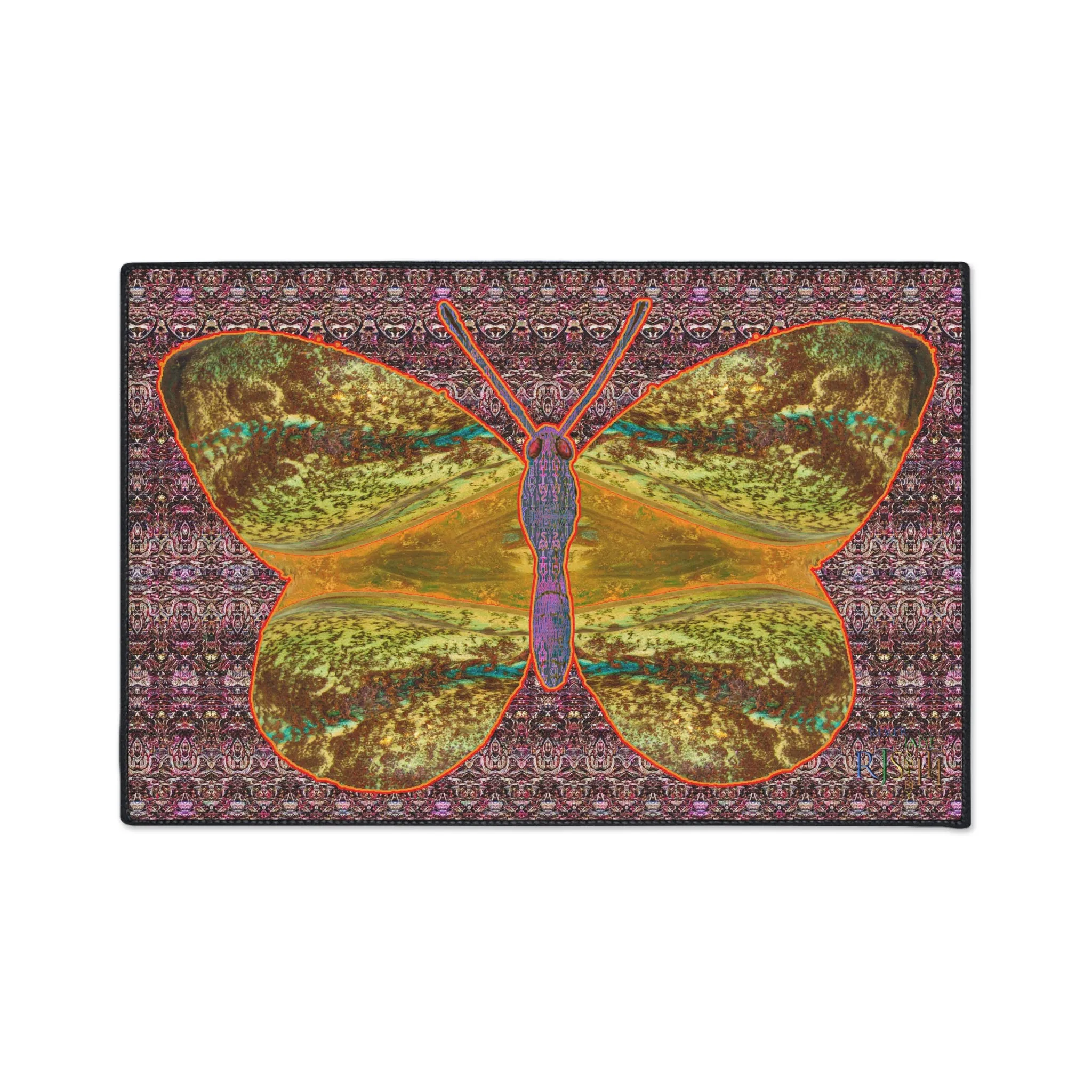 Heavy Duty Floor Mat (Butterfly Glade Denizen & Samhain Dream Thaw 14 & Purple Logo@Alchemic) RJSTH@Fabric#6_13 of 16 RJSTHw2025 RJS