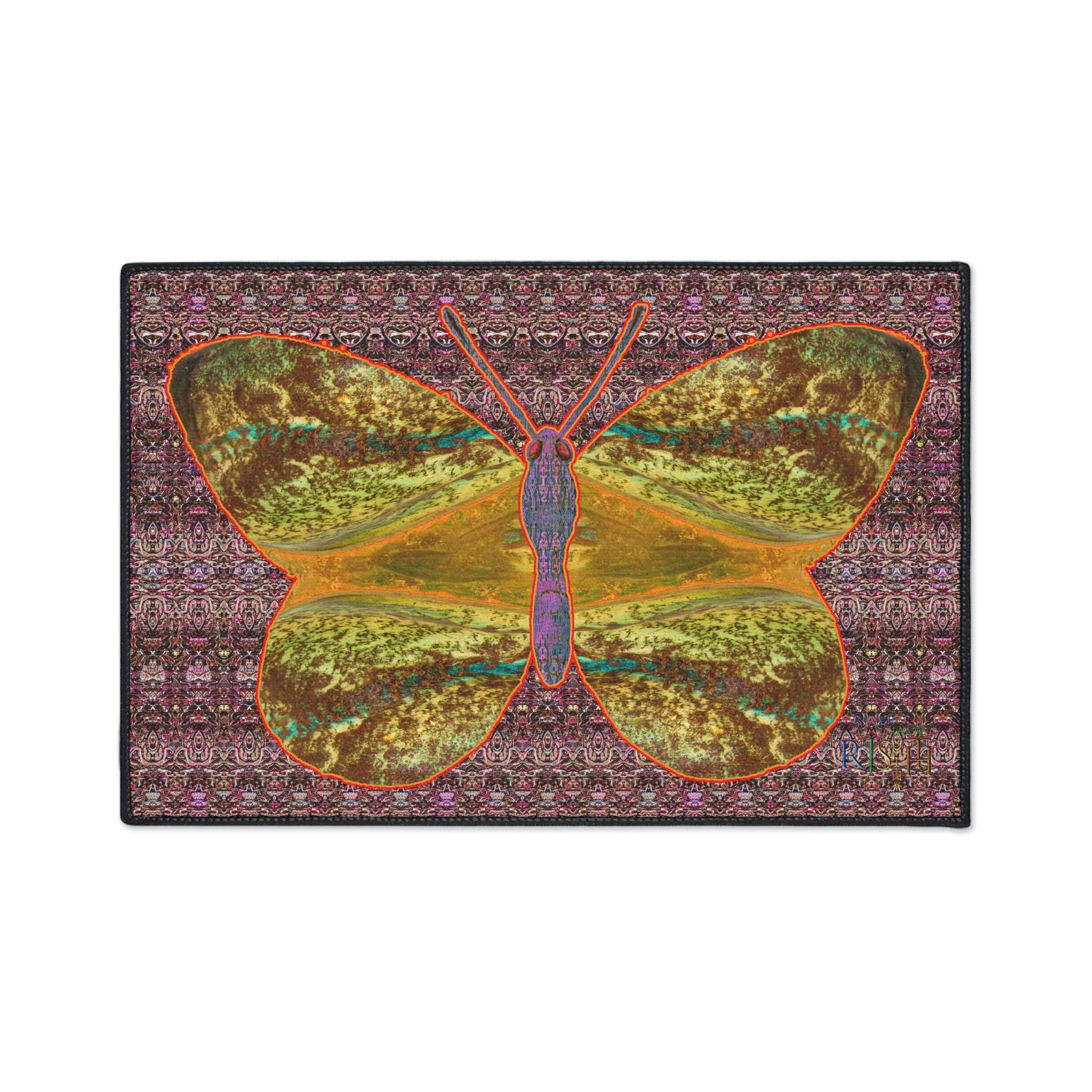 Heavy Duty Floor Mat (Butterfly Glade Denizen & Samhain Dream Thaw 14 & Purple Logo@Alchemic) RJSTH@Fabric#6_13 of 16 RJSTHw2025 RJS