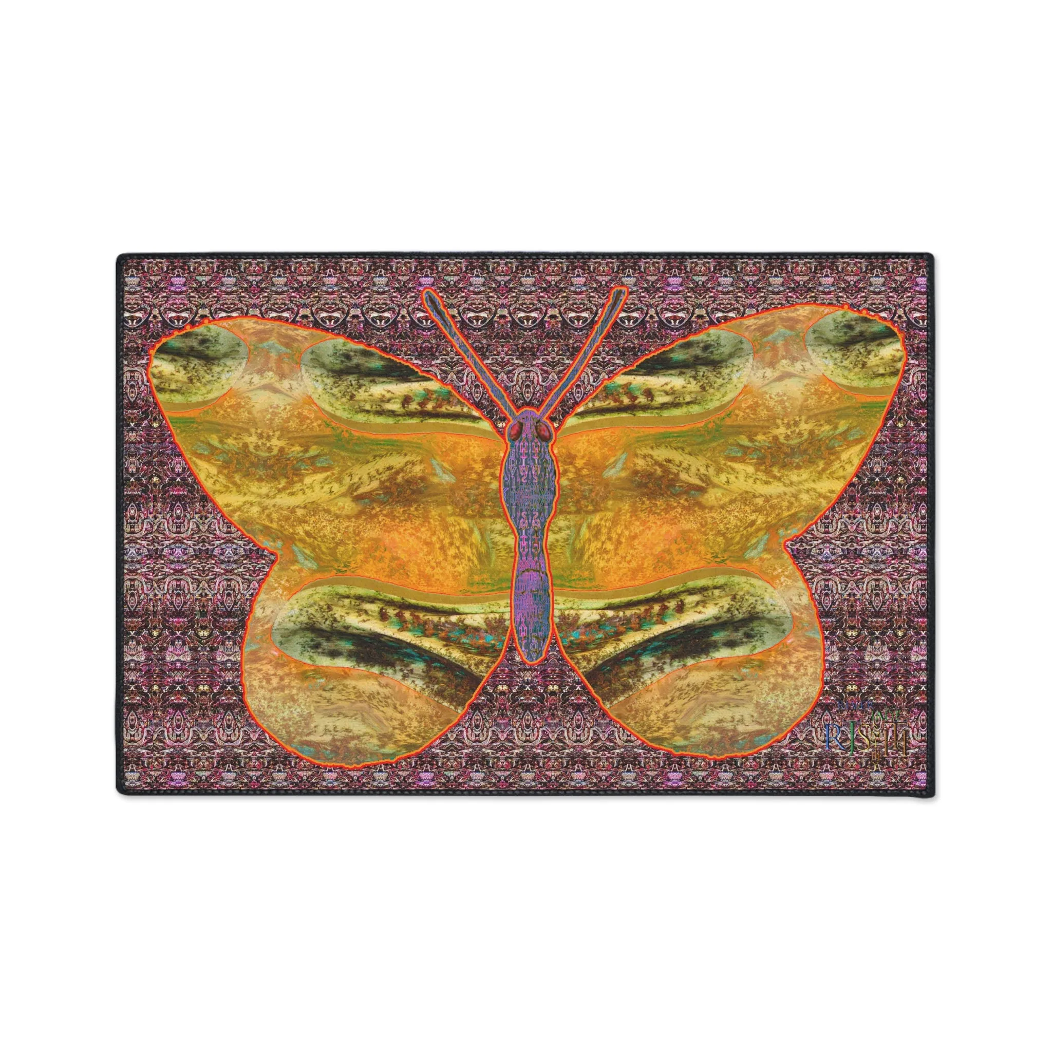Heavy Duty Floor Mat (Butterfly Glade Denizen & Samhain Dream Thaw 14 & Purple Logo@Alchemic) RJSTH@Fabric#6_14 of 16 RJSTHw2025 RJS