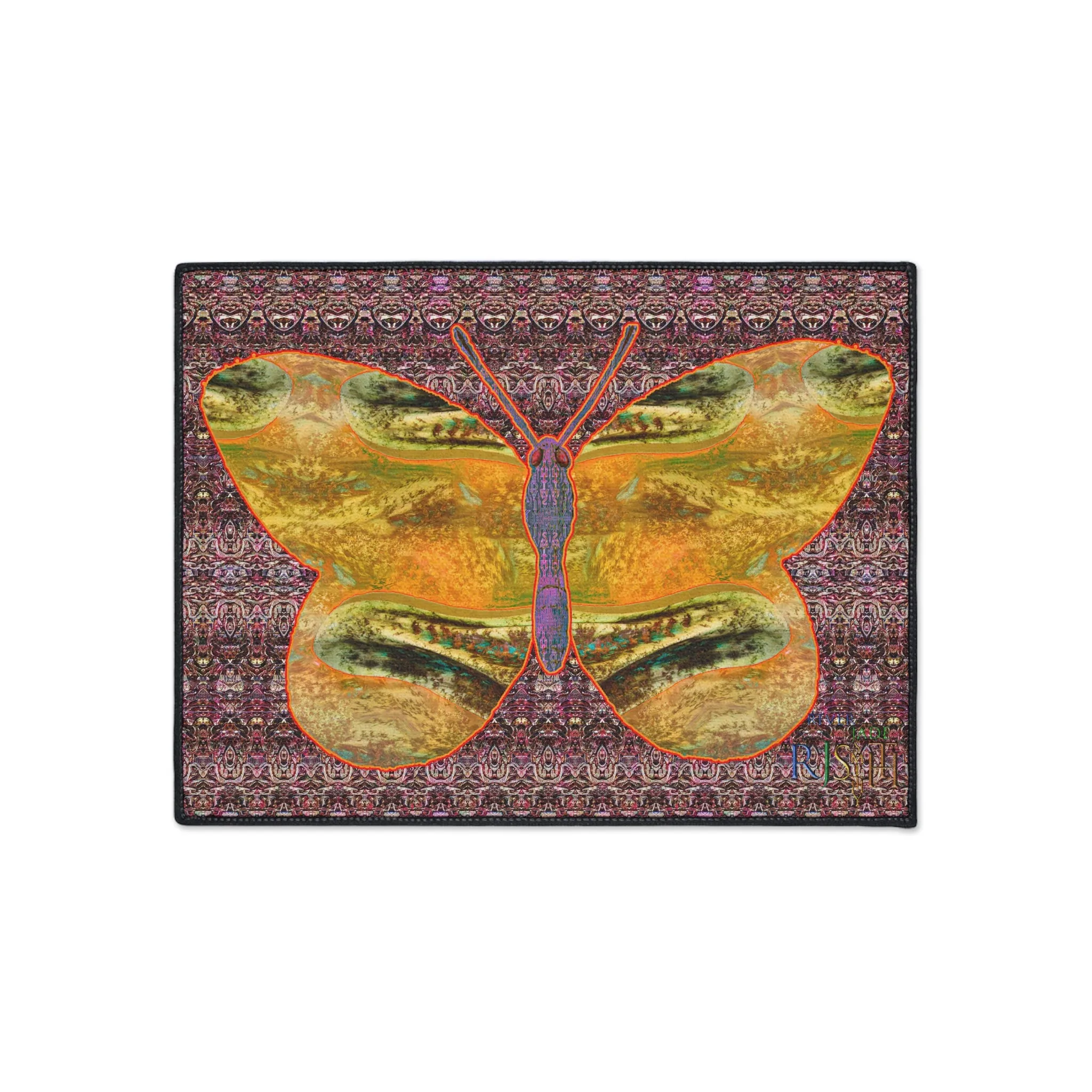 Heavy Duty Floor Mat (Butterfly Glade Denizen & Samhain Dream Thaw 14 & Purple Logo@Alchemic) RJSTH@Fabric#6_14 of 16 RJSTHw2025 RJS