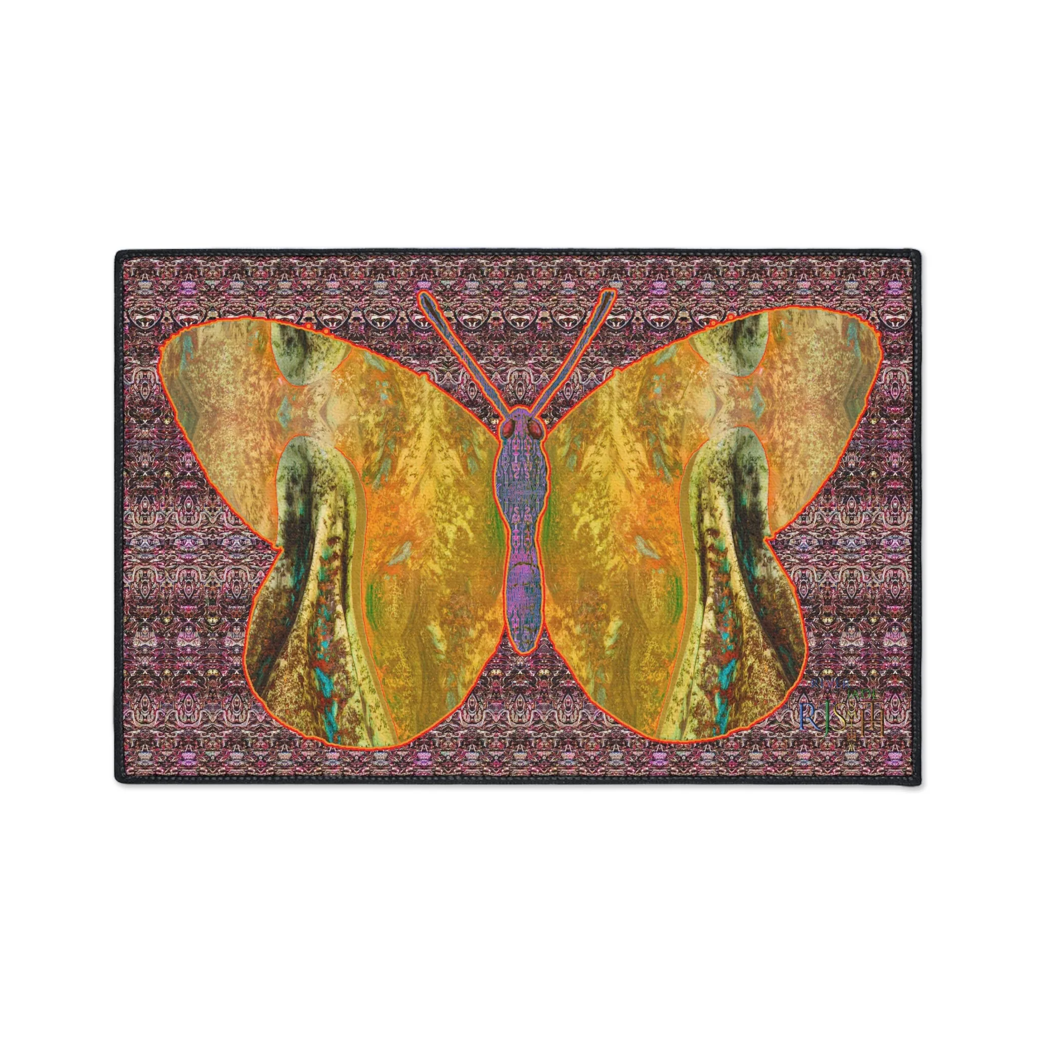 Heavy Duty Floor Mat (Butterfly Glade Denizen & Samhain Dream Thaw 14 & Purple Logo@Alchemic) RJSTH@Fabric#6_15 of 16 RJSTHw2025 RJS
