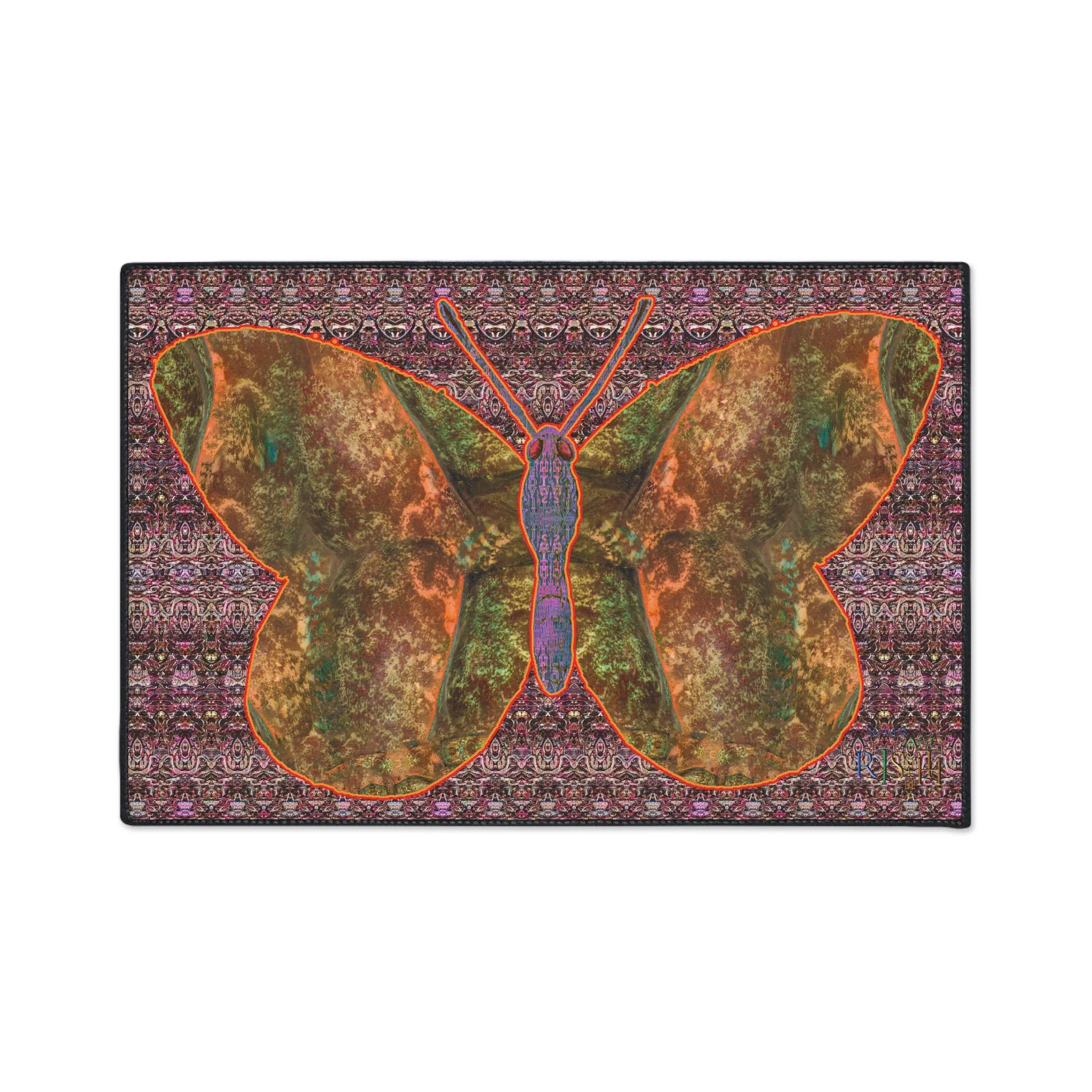Heavy Duty Floor Mat (Butterfly Glade Denizen & Samhain Dream Thaw 14 & Purple Logo@Alchemic) RJSTH@Fabric#6_4 of 16 RJSTHw2025 RJS