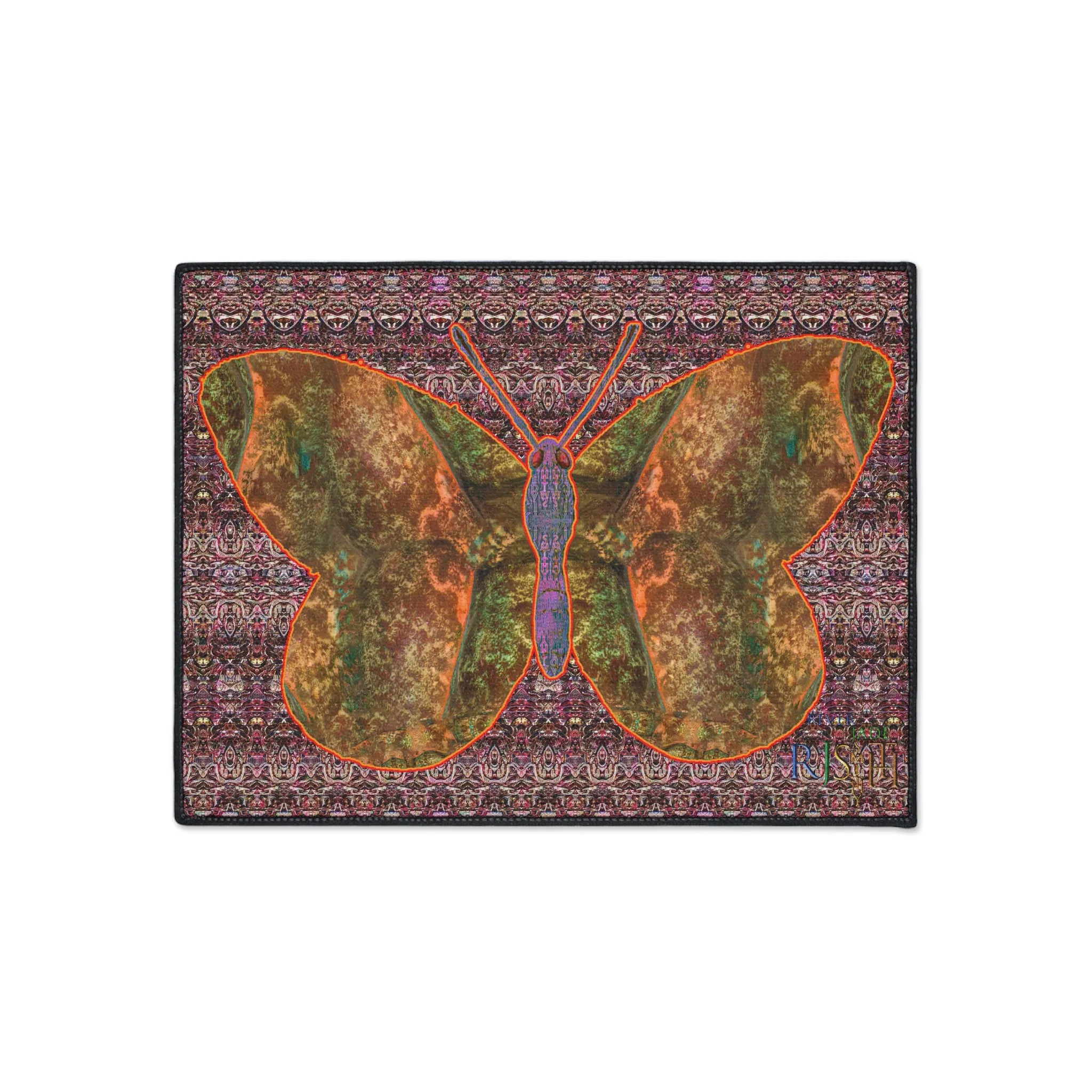 Heavy Duty Floor Mat (Butterfly Glade Denizen & Samhain Dream Thaw 14 & Purple Logo@Alchemic) RJSTH@Fabric#6_4 of 16 RJSTHw2025 RJS