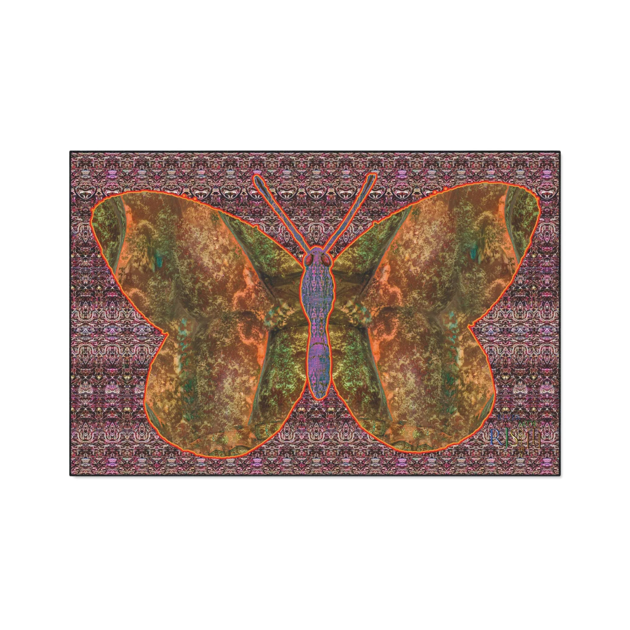 Heavy Duty Floor Mat (Butterfly Glade Denizen & Samhain Dream Thaw 14 & Purple Logo@Alchemic) RJSTH@Fabric#6_4 of 16 RJSTHw2025 RJS