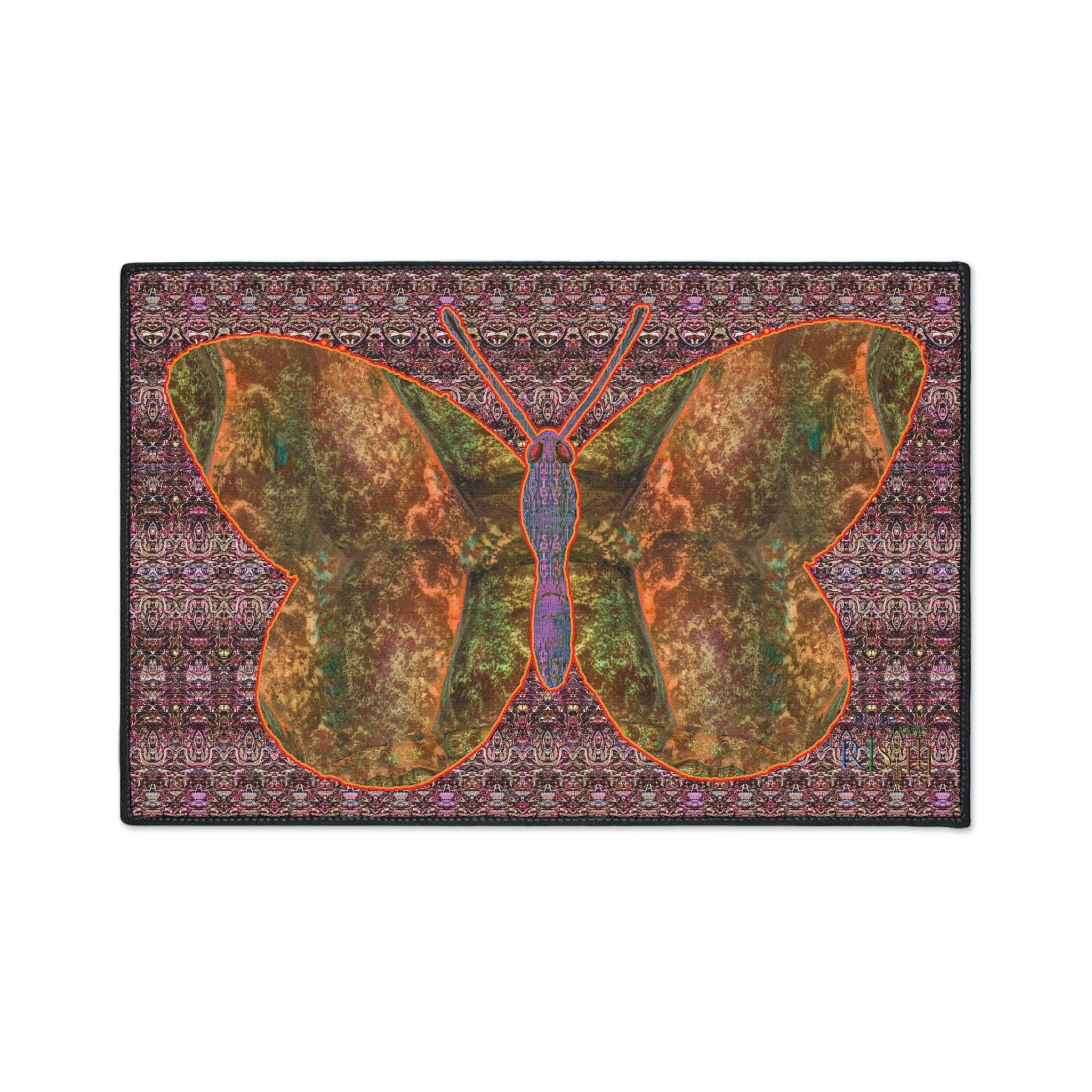Heavy Duty Floor Mat (Butterfly Glade Denizen & Samhain Dream Thaw 14 & Purple Logo@Alchemic) RJSTH@Fabric#6_4 of 16 RJSTHw2025 RJS