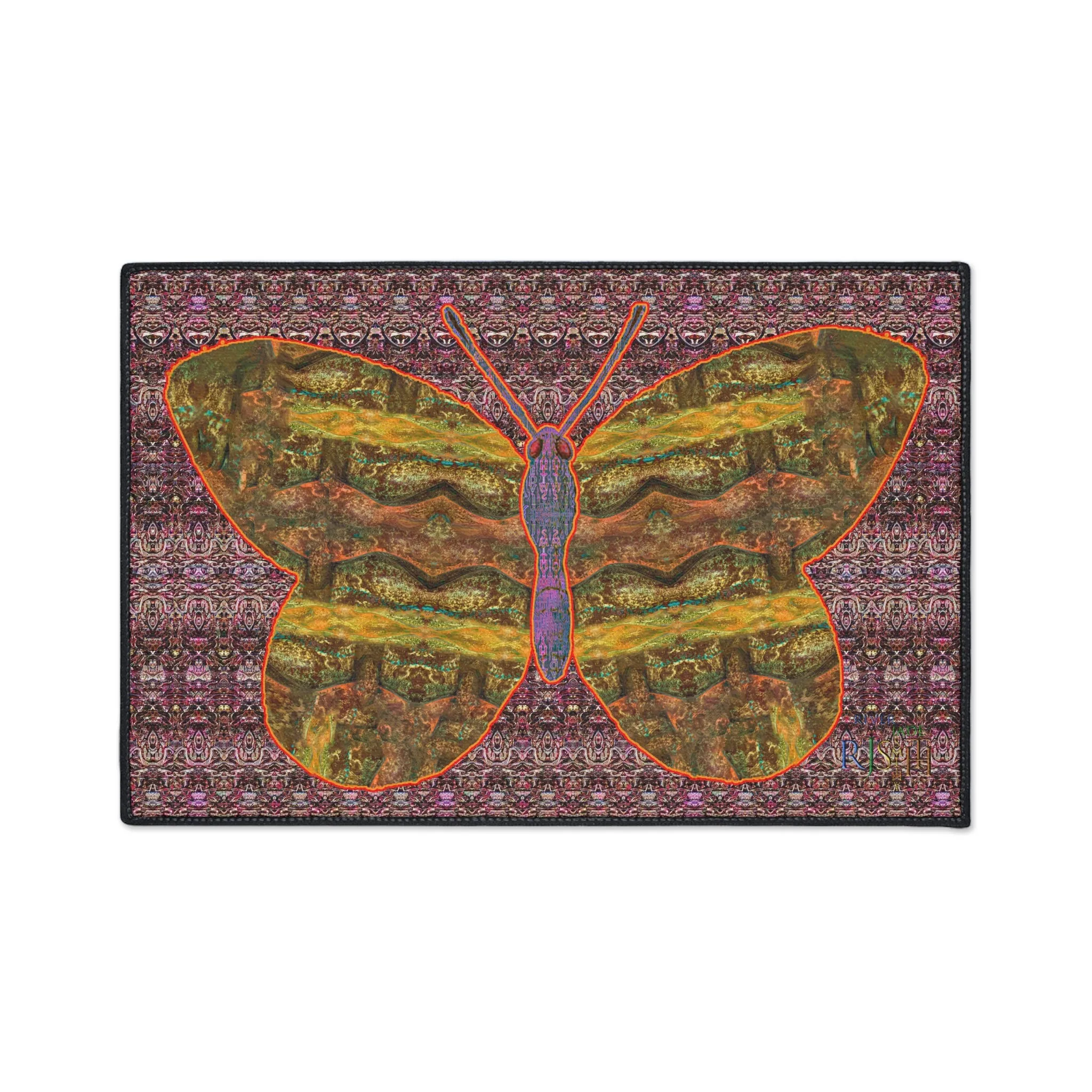 Heavy Duty Floor Mat (Butterfly Glade Denizen & Samhain Dream Thaw 14 & Purple Logo@Alchemic) RJSTH@Fabric#6_5 of 16 RJSTHw2025 RJS