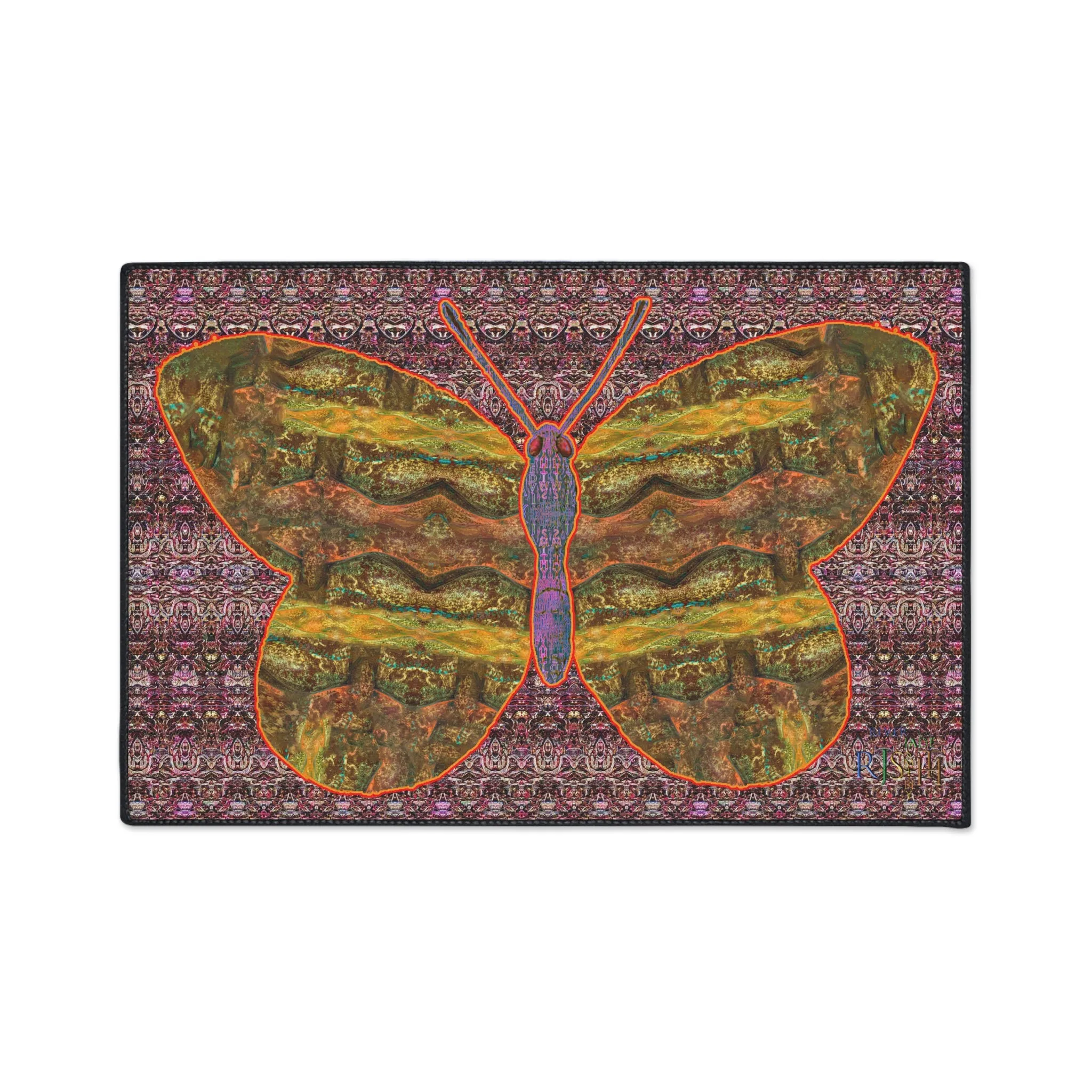 Heavy Duty Floor Mat (Butterfly Glade Denizen & Samhain Dream Thaw 14 & Purple Logo@Alchemic) RJSTH@Fabric#6_5 of 16 RJSTHw2025 RJS