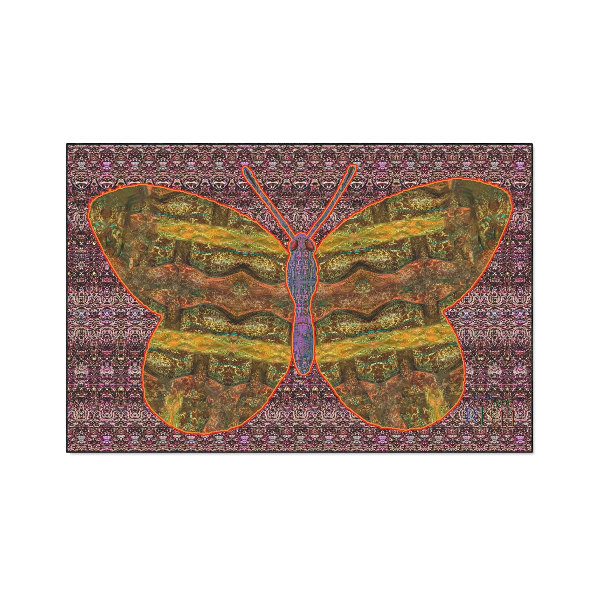 Heavy Duty Floor Mat (Butterfly Glade Denizen & Samhain Dream Thaw 14 & Purple Logo@Alchemic) RJSTH@Fabric#6_5 of 16 RJSTHw2025 RJS