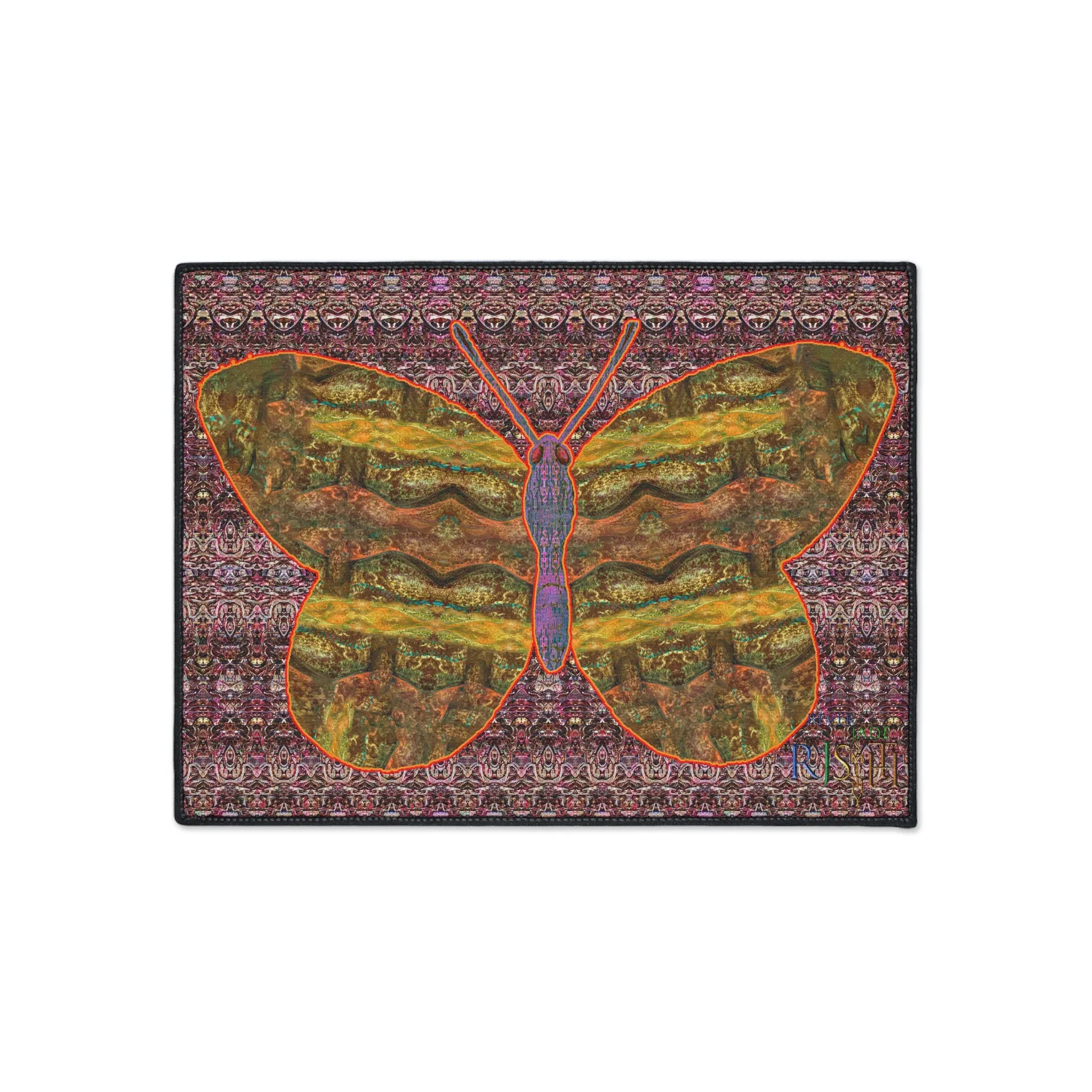 Heavy Duty Floor Mat (Butterfly Glade Denizen & Samhain Dream Thaw 14 & Purple Logo@Alchemic) RJSTH@Fabric#6_5 of 16 RJSTHw2025 RJS
