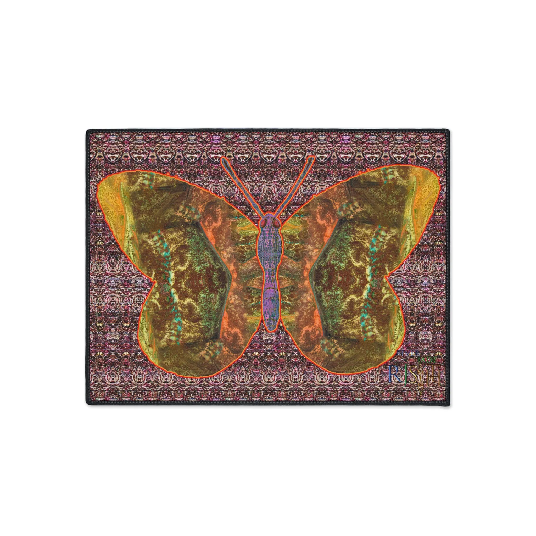 Heavy Duty Floor Mat (Butterfly Glade Denizen & Samhain Dream Thaw 14 & Purple Logo@Alchemic) RJSTH@Fabric#6_6 of 16 RJSTHw2025 RJS