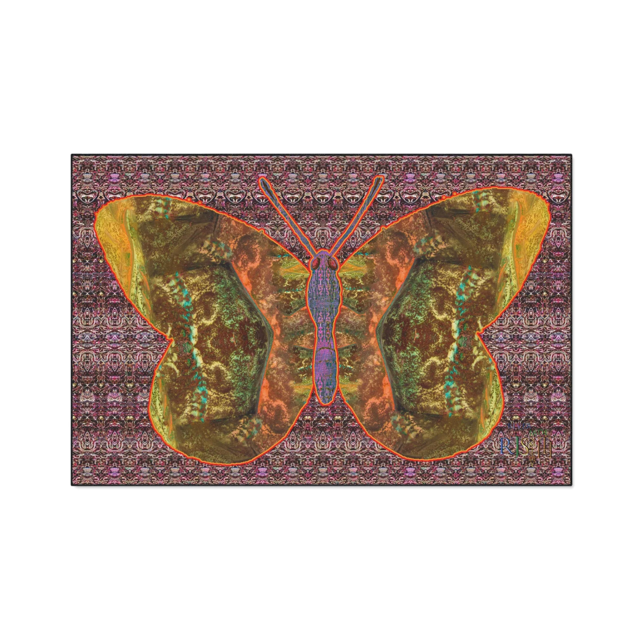 Heavy Duty Floor Mat (Butterfly Glade Denizen & Samhain Dream Thaw 14 & Purple Logo@Alchemic) RJSTH@Fabric#6_6 of 16 RJSTHw2025 RJS