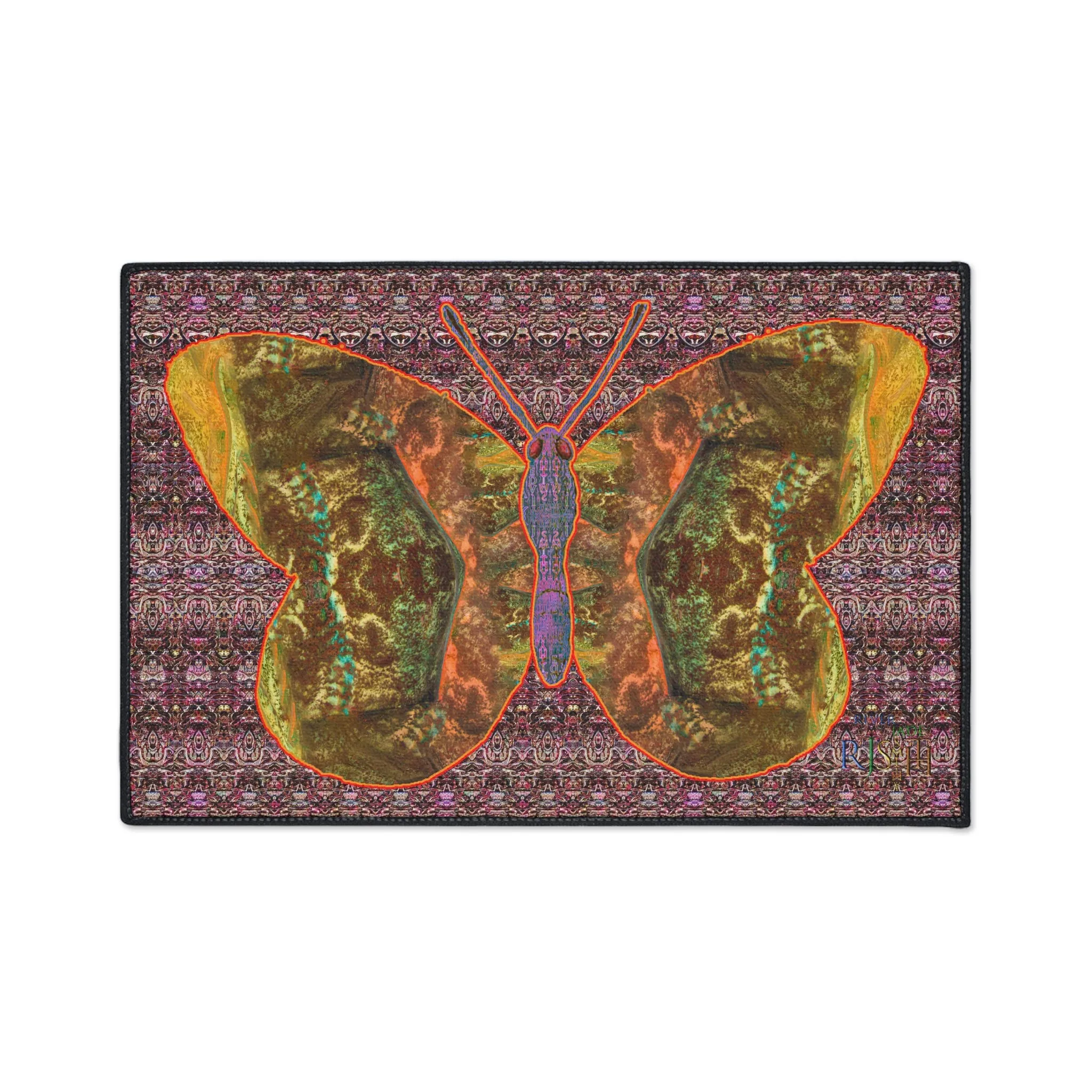 Heavy Duty Floor Mat (Butterfly Glade Denizen & Samhain Dream Thaw 14 & Purple Logo@Alchemic) RJSTH@Fabric#6_6 of 16 RJSTHw2025 RJS