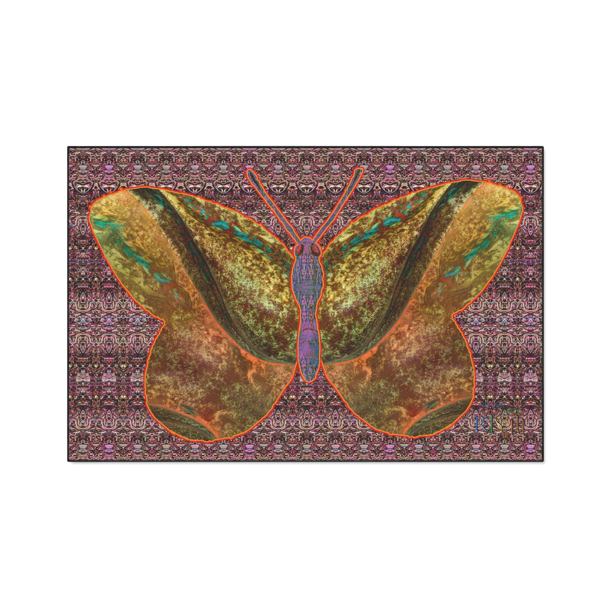 Heavy Duty Floor Mat (Butterfly Glade Denizen & Samhain Dream Thaw 14 & Purple Logo@Alchemic) RJSTH@Fabric#6_9 of 16 RJSTHw2025 RJS