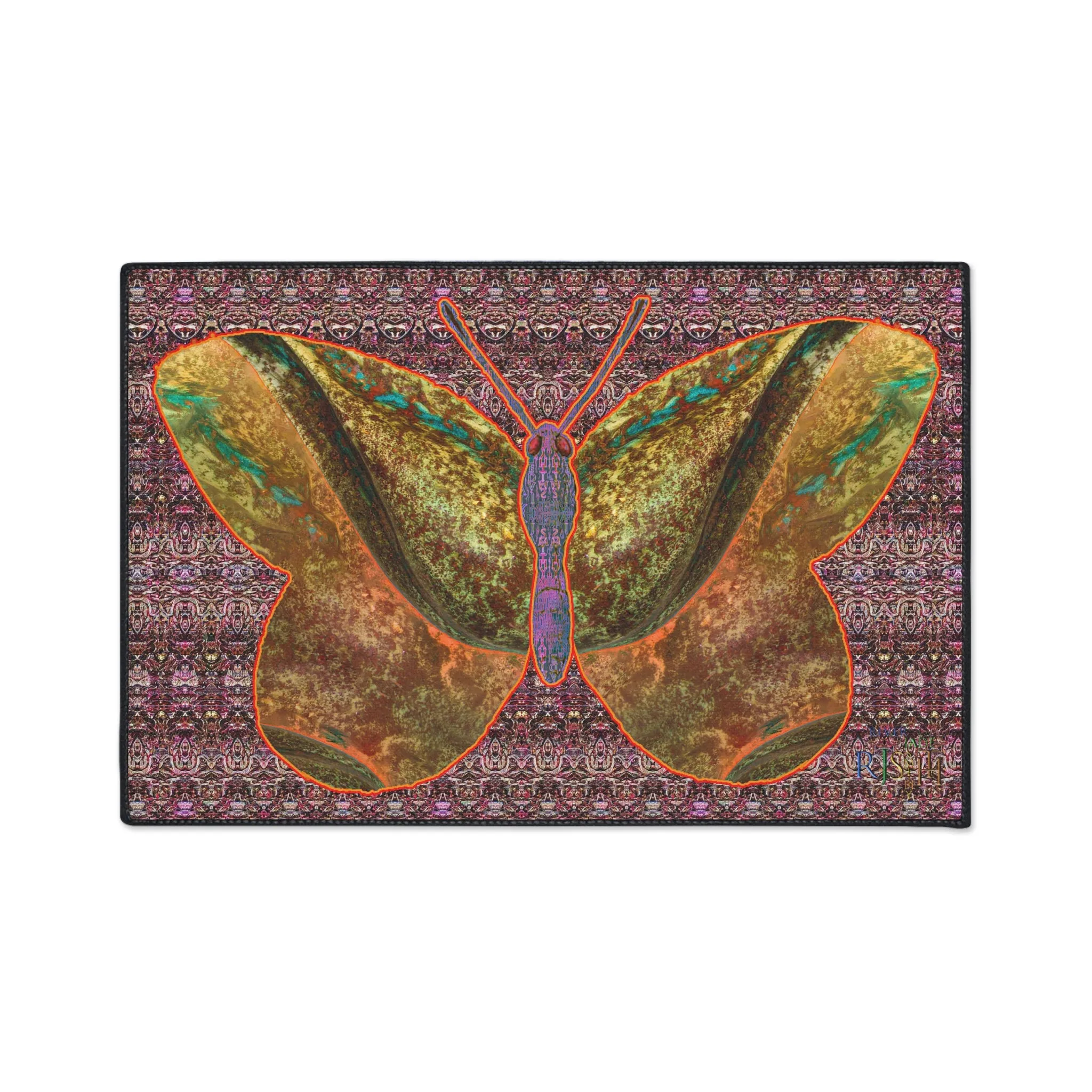 Heavy Duty Floor Mat (Butterfly Glade Denizen & Samhain Dream Thaw 14 & Purple Logo@Alchemic) RJSTH@Fabric#6_9 of 16 RJSTHw2025 RJS