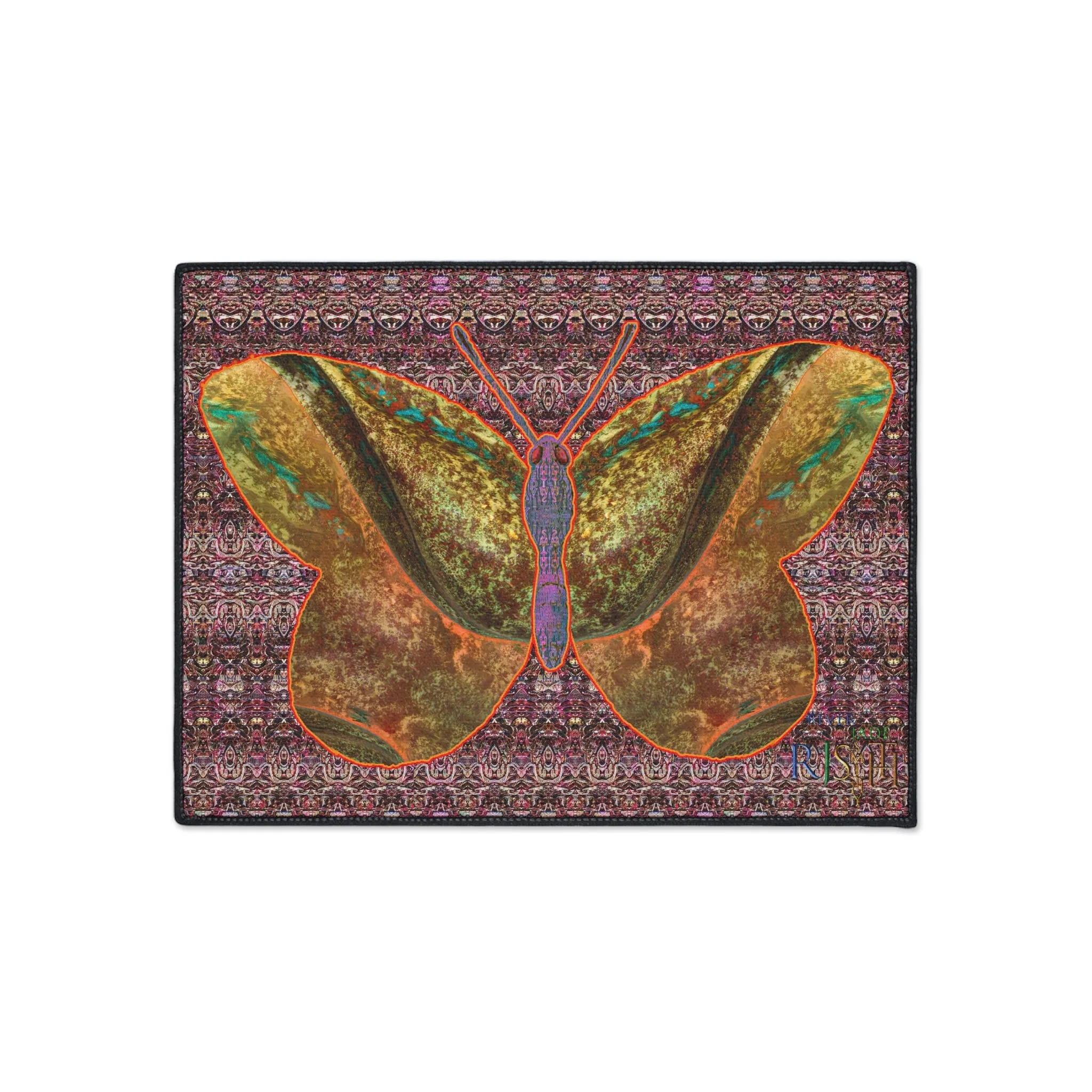Heavy Duty Floor Mat (Butterfly Glade Denizen & Samhain Dream Thaw 14 & Purple Logo@Alchemic) RJSTH@Fabric#6_9 of 16 RJSTHw2025 RJS