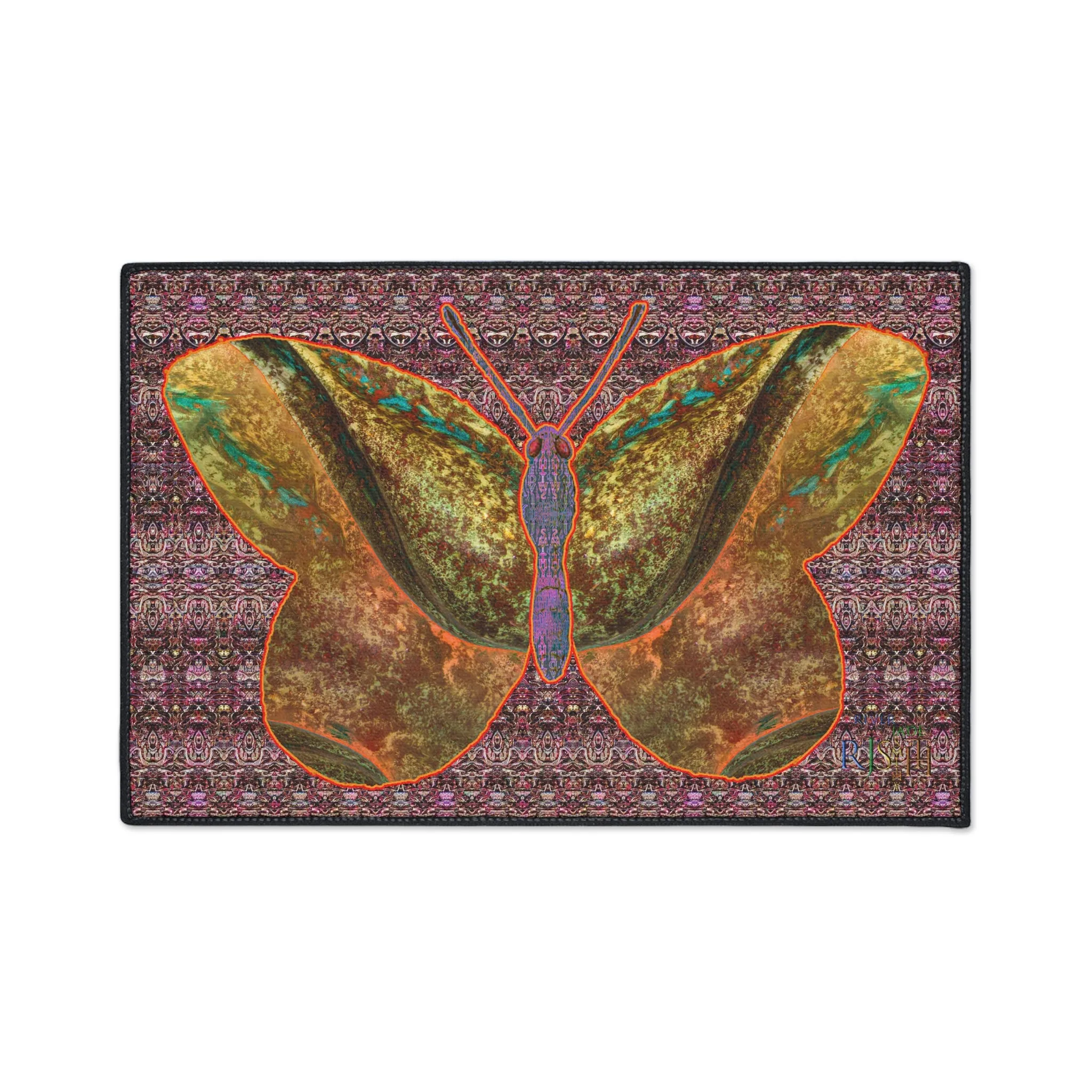 Heavy Duty Floor Mat (Butterfly Glade Denizen & Samhain Dream Thaw 14 & Purple Logo@Alchemic) RJSTH@Fabric#6_9 of 16 RJSTHw2025 RJS