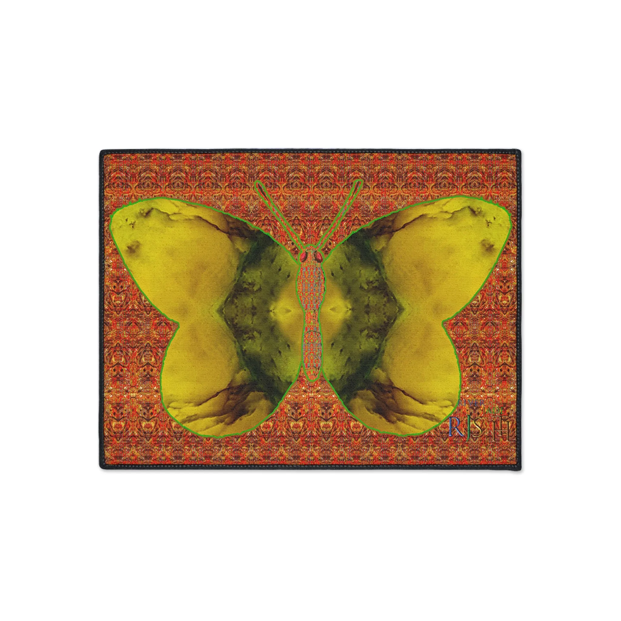 Heavy Duty Floor Mat (Butterfly Glade Denizen & Samhain Dream Thaw 15 & Orange Logo@Alchemic) RJSTH@Fabric#1_1 of 15 RJSTHw2025 RJS