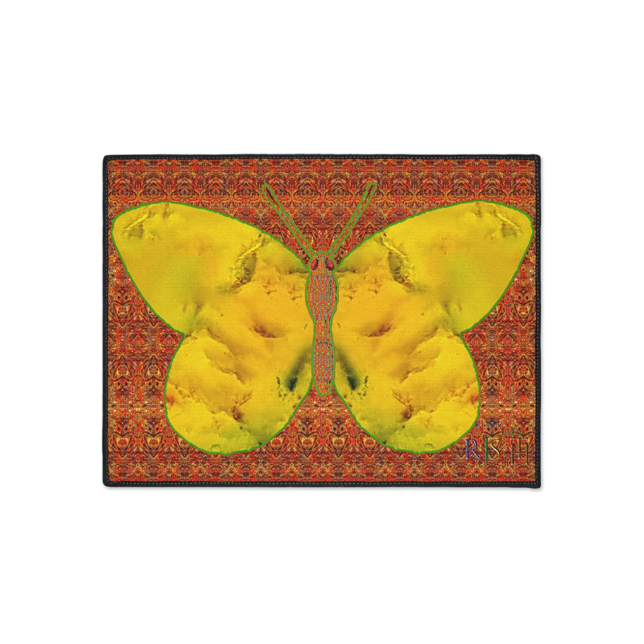 Heavy Duty Floor Mat (Butterfly Glade Denizen & Samhain Dream Thaw 15 & Orange Logo@Alchemic) RJSTH@Fabric#1_10 of 15 RJSTHw2025 RJS