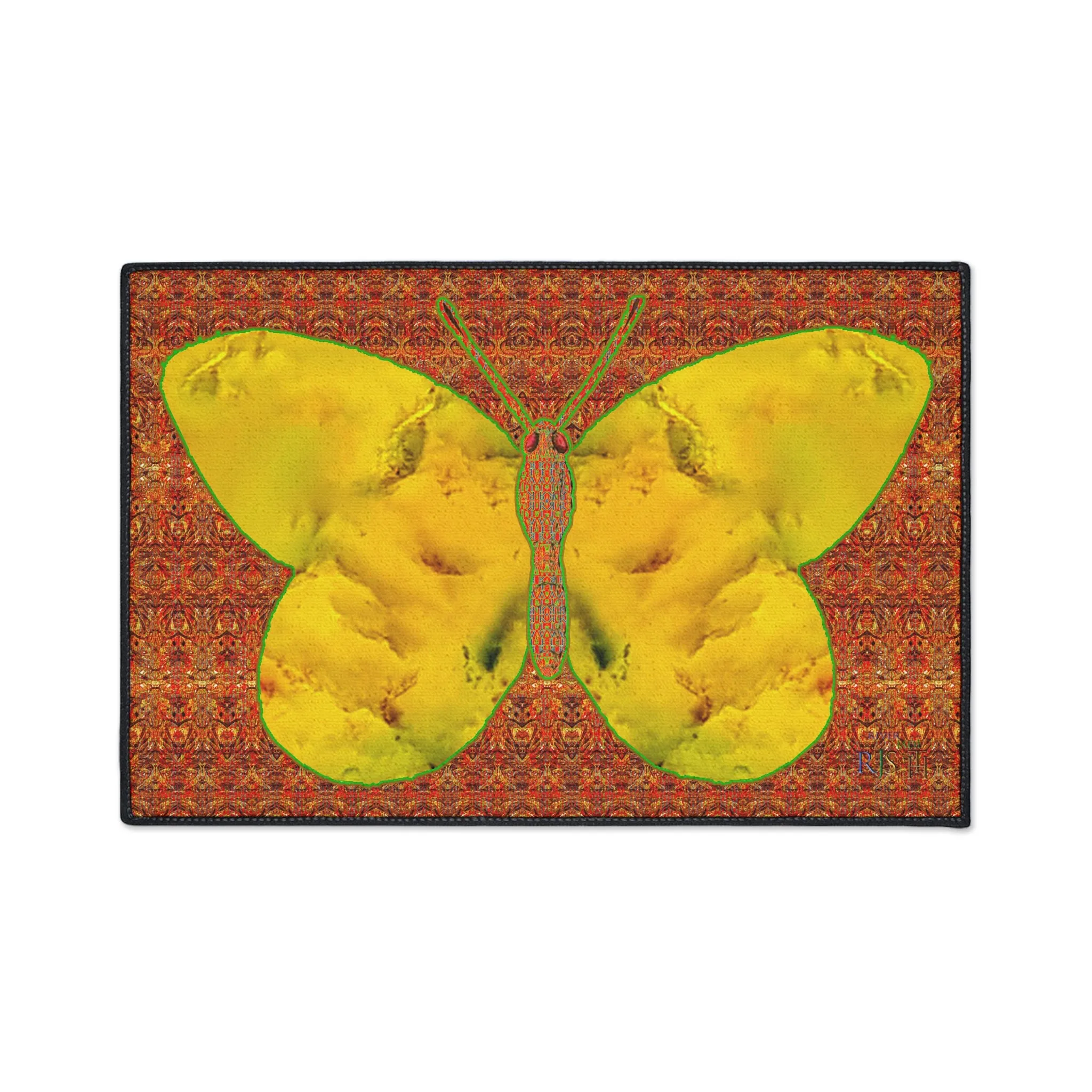 Heavy Duty Floor Mat (Butterfly Glade Denizen & Samhain Dream Thaw 15 & Orange Logo@Alchemic) RJSTH@Fabric#1_10 of 15 RJSTHw2025 RJS